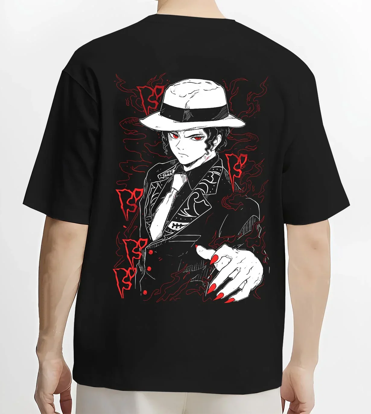 Muzan Kibutsuji Hoodie Demon Slayer Suit Design - Image 4