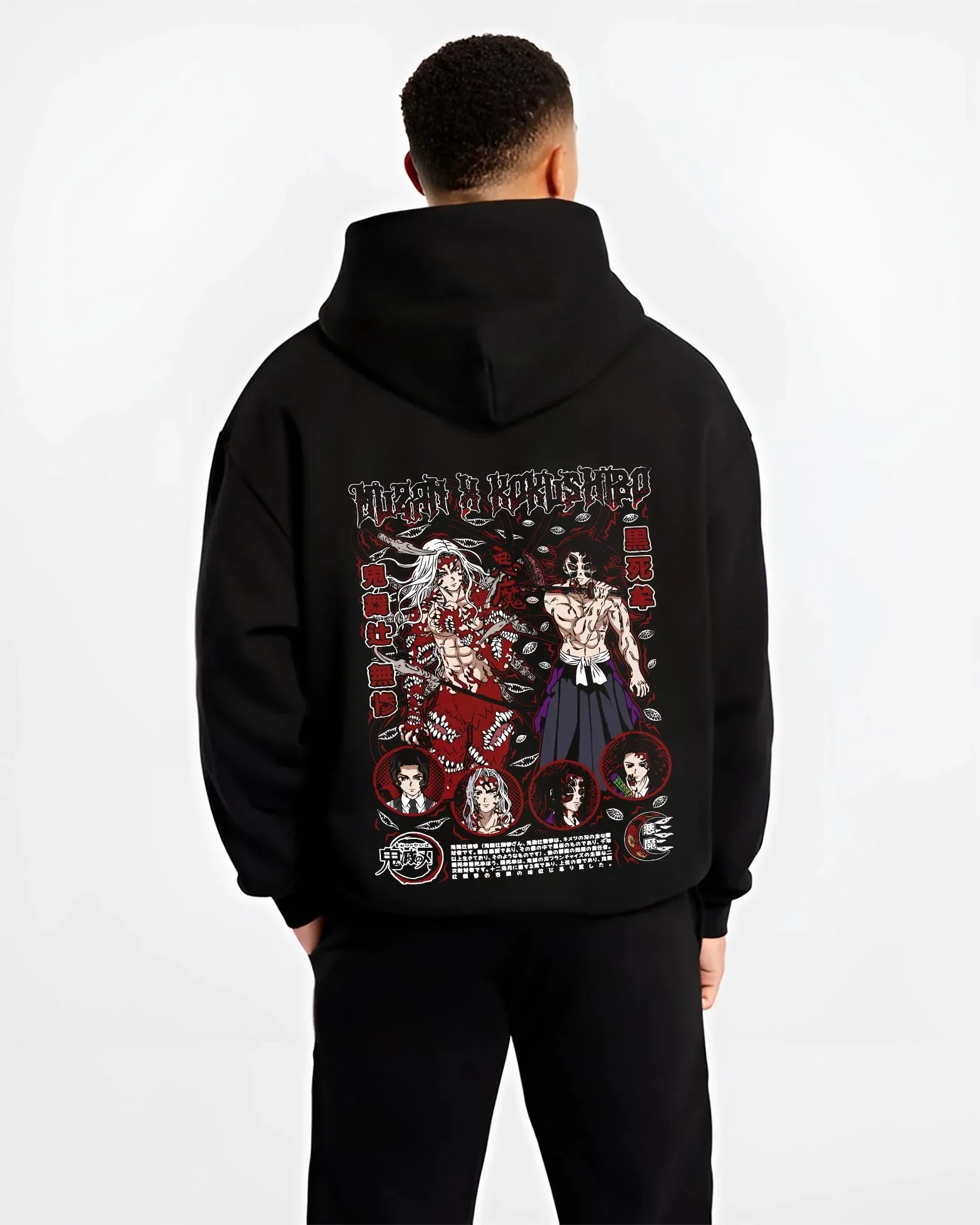 Muzan Kibutsuji Kimetsu no Yaiba Hoodie Throne Lord - Image 2