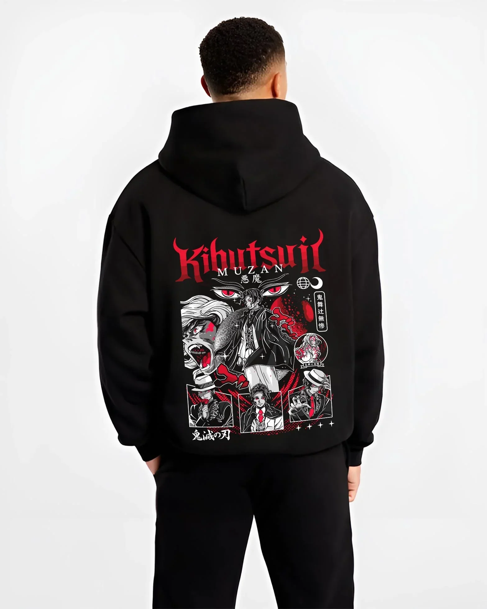 Muzan Kibutsuji Kimetsu no Yaiba Hoodie Villain Form - Image 2