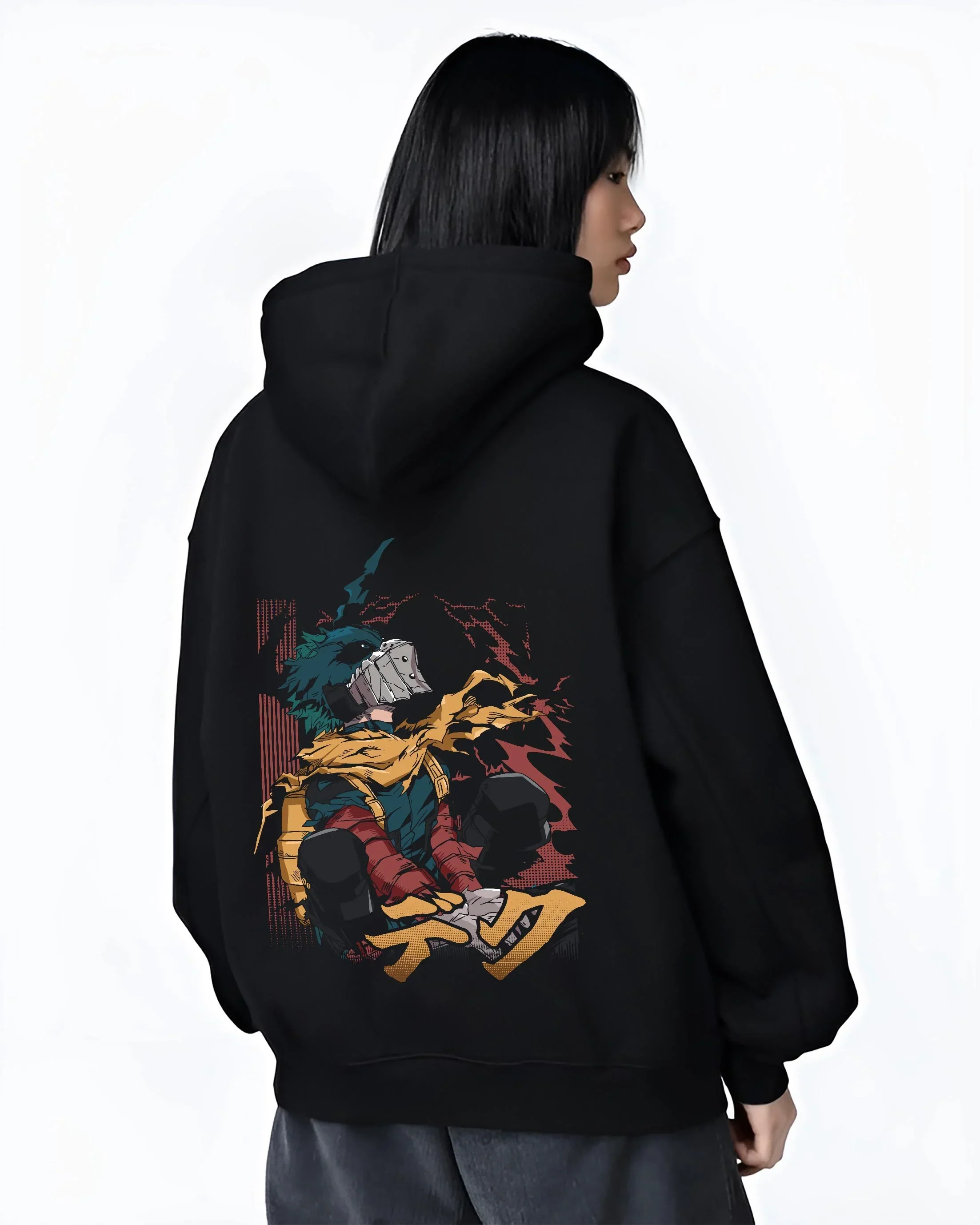 My Hero Academia Hoodie Izuku Midoriya Hero Stance - Image 3