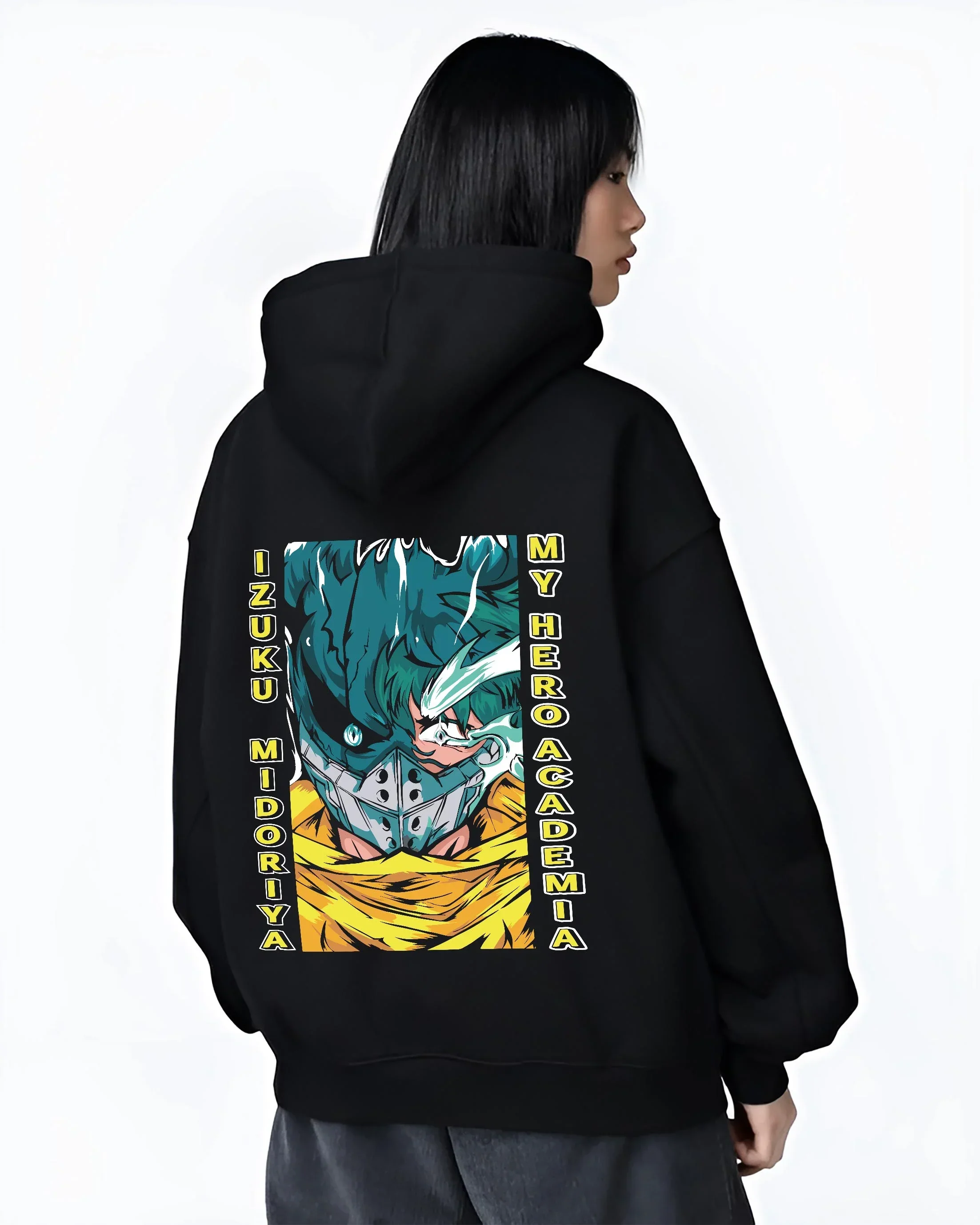 My Hero Academia Hoodie Izuku Midoriya Mask Jumper - Image 3