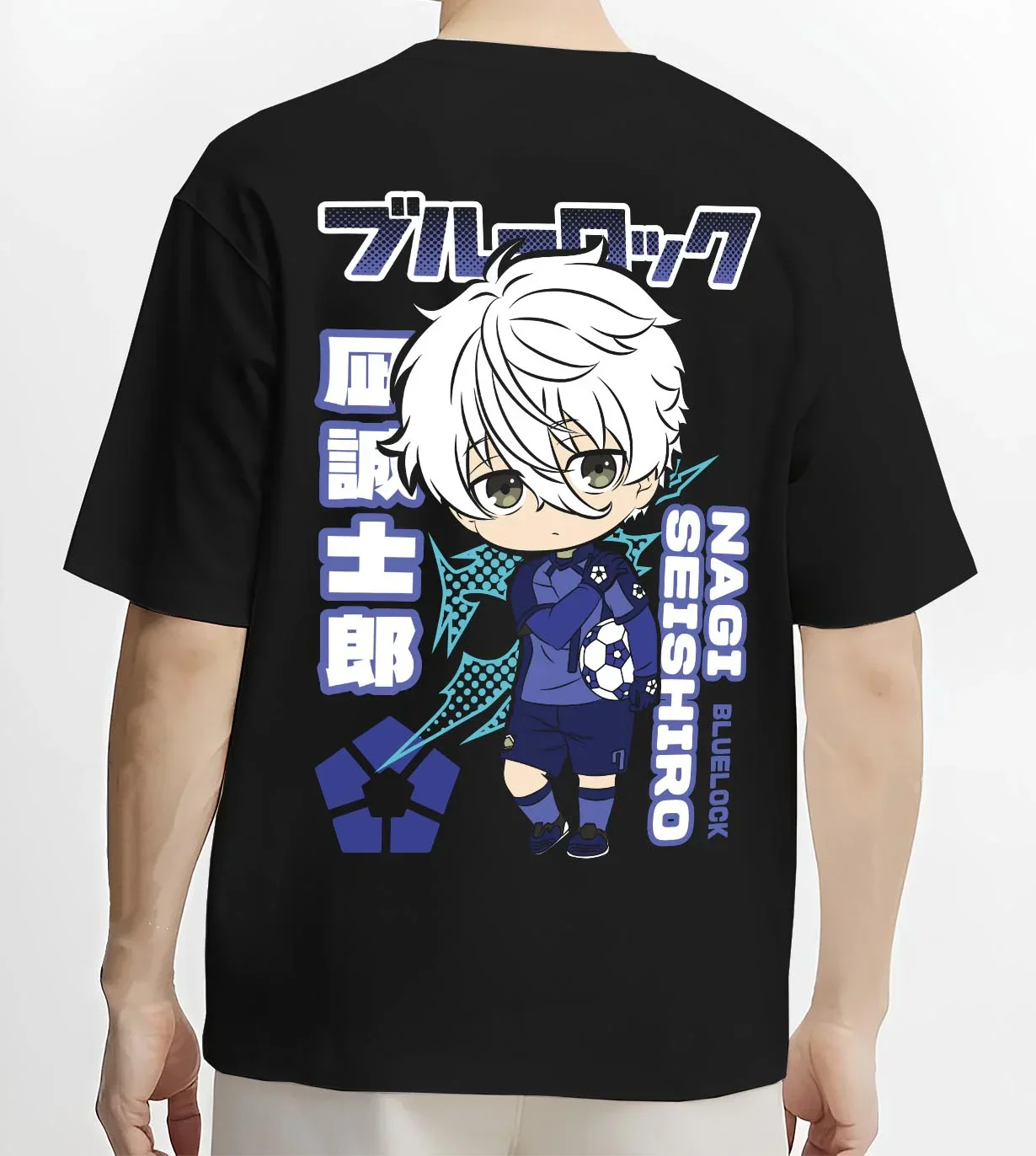 Nagi Seishiro Hoodie Blue Lock Striker Icon - Image 4