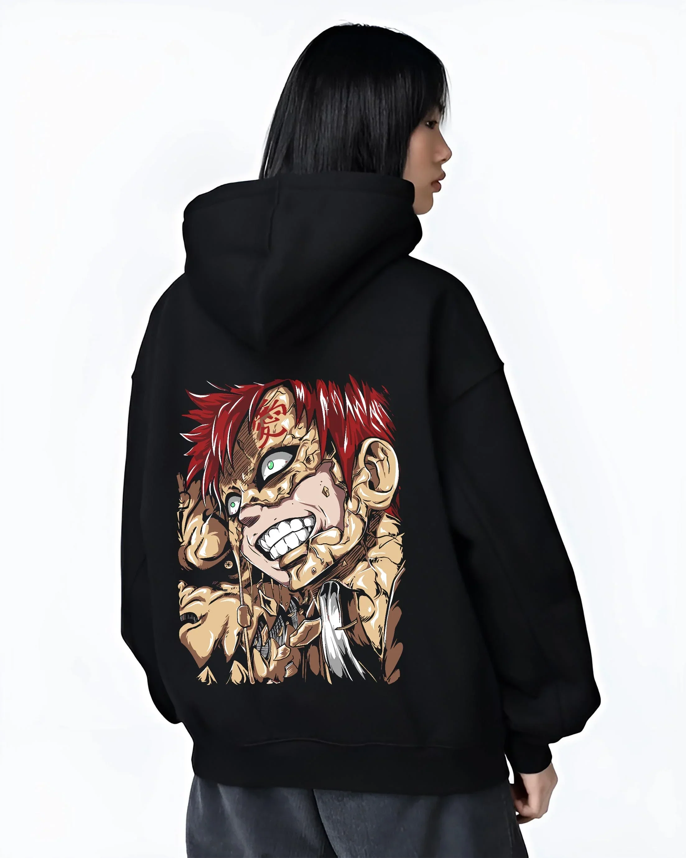 Naruto Hoodie Gaara Sand Fury Rampage Jumper - Image 3