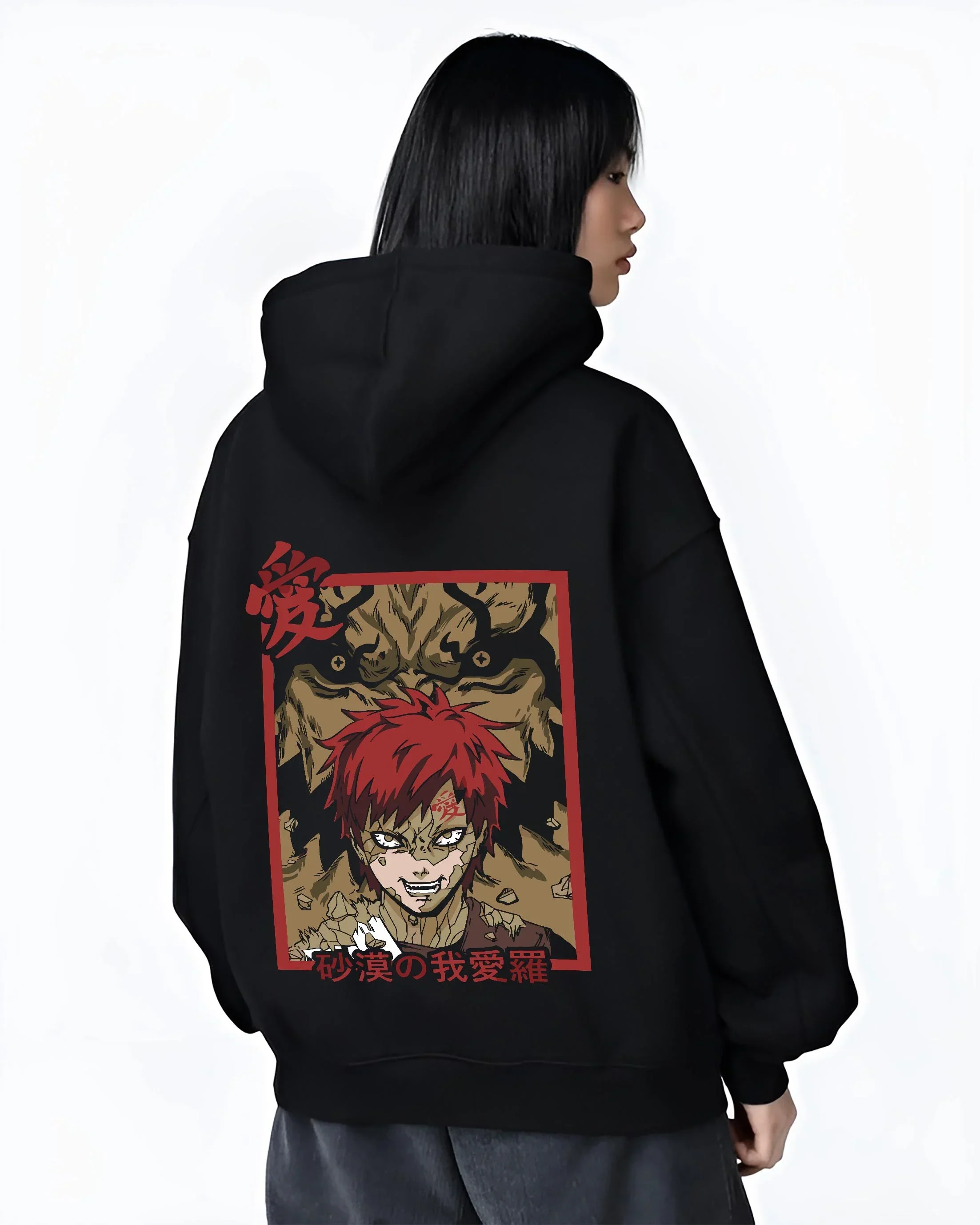 Naruto Hoodie Gaara Sand Beast Transformation Jumper - Image 3