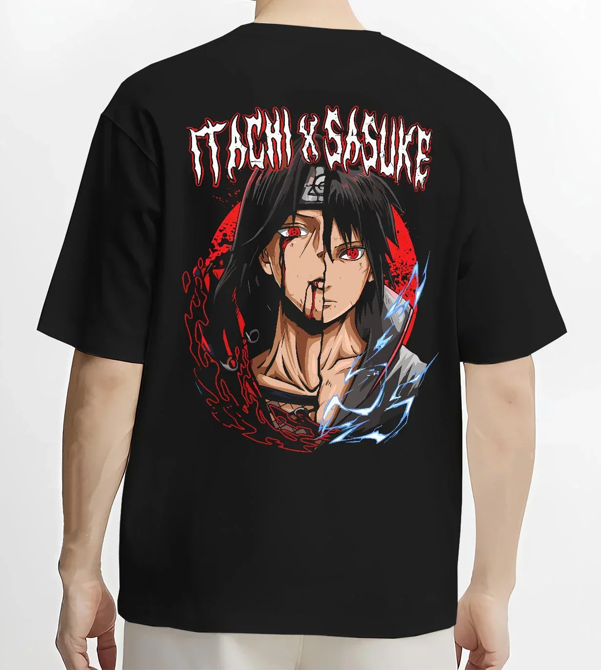 Naruto Hoodie Itachi and Sasuke Bonded Clan Jumper - Image 4