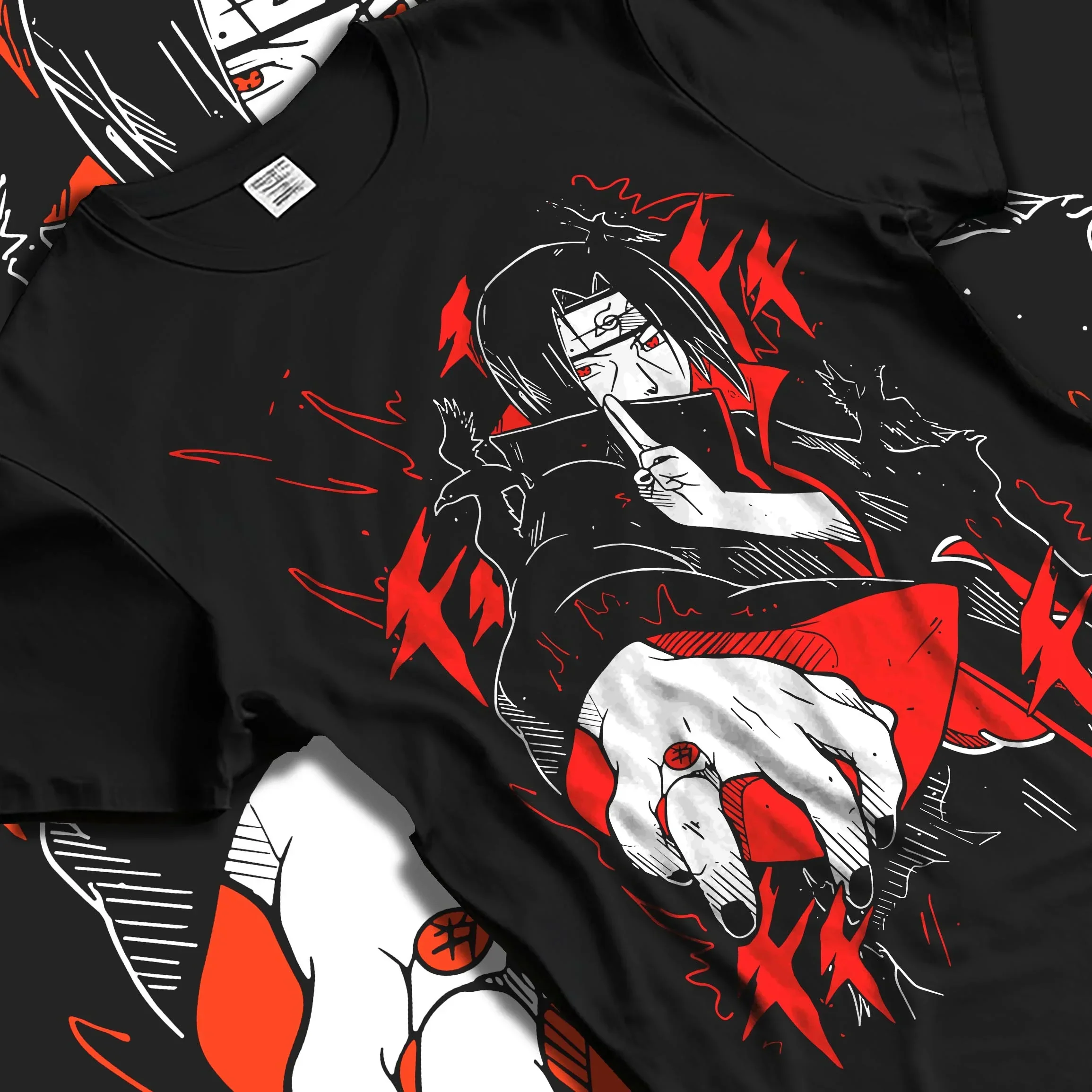 Naruto Hoodie Itachi Uchiha Finger Red Moon Jumper - Image 5