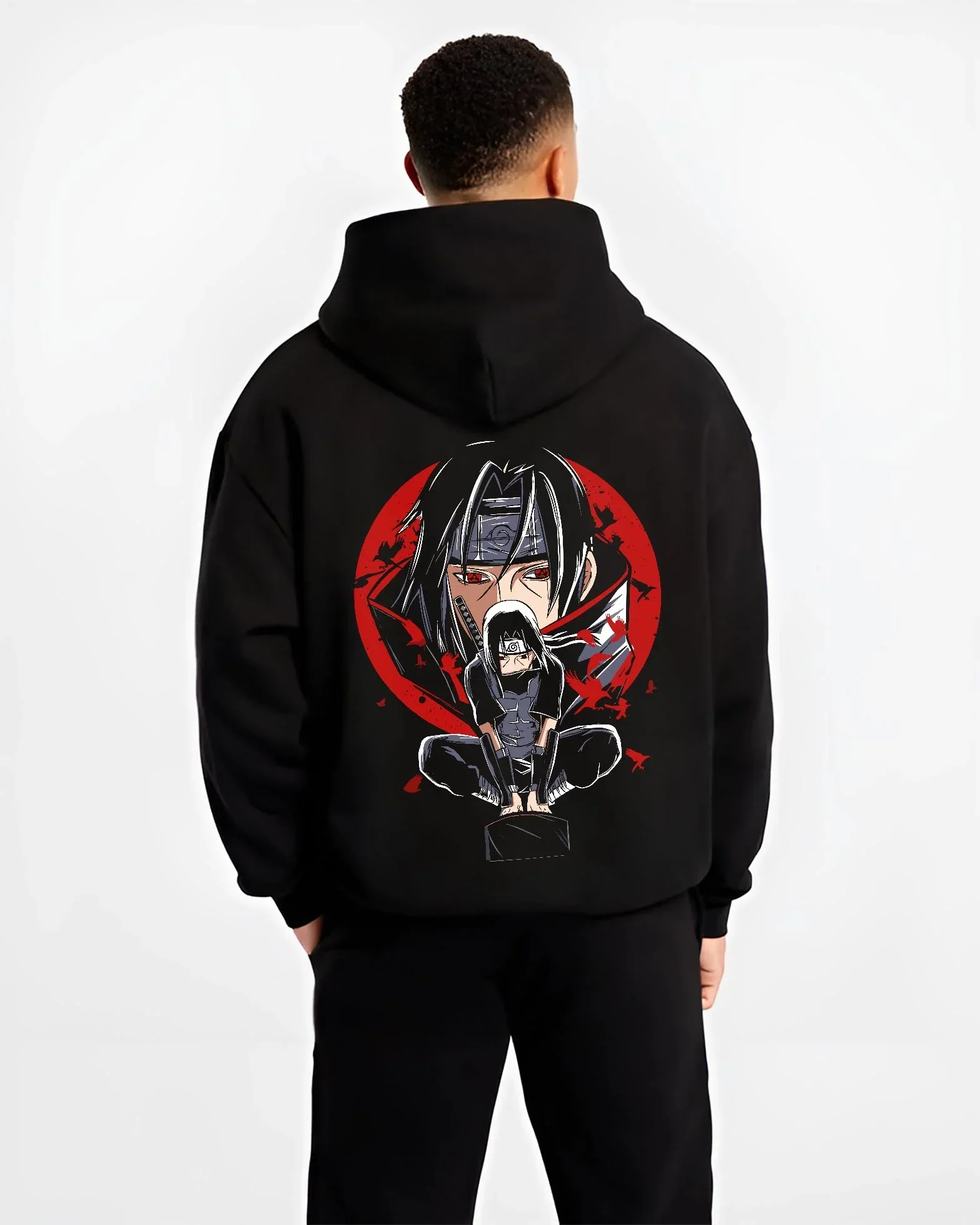 Naruto Hoodie Itachi Uchiha Mangekyo Clan Jumper - Image 2