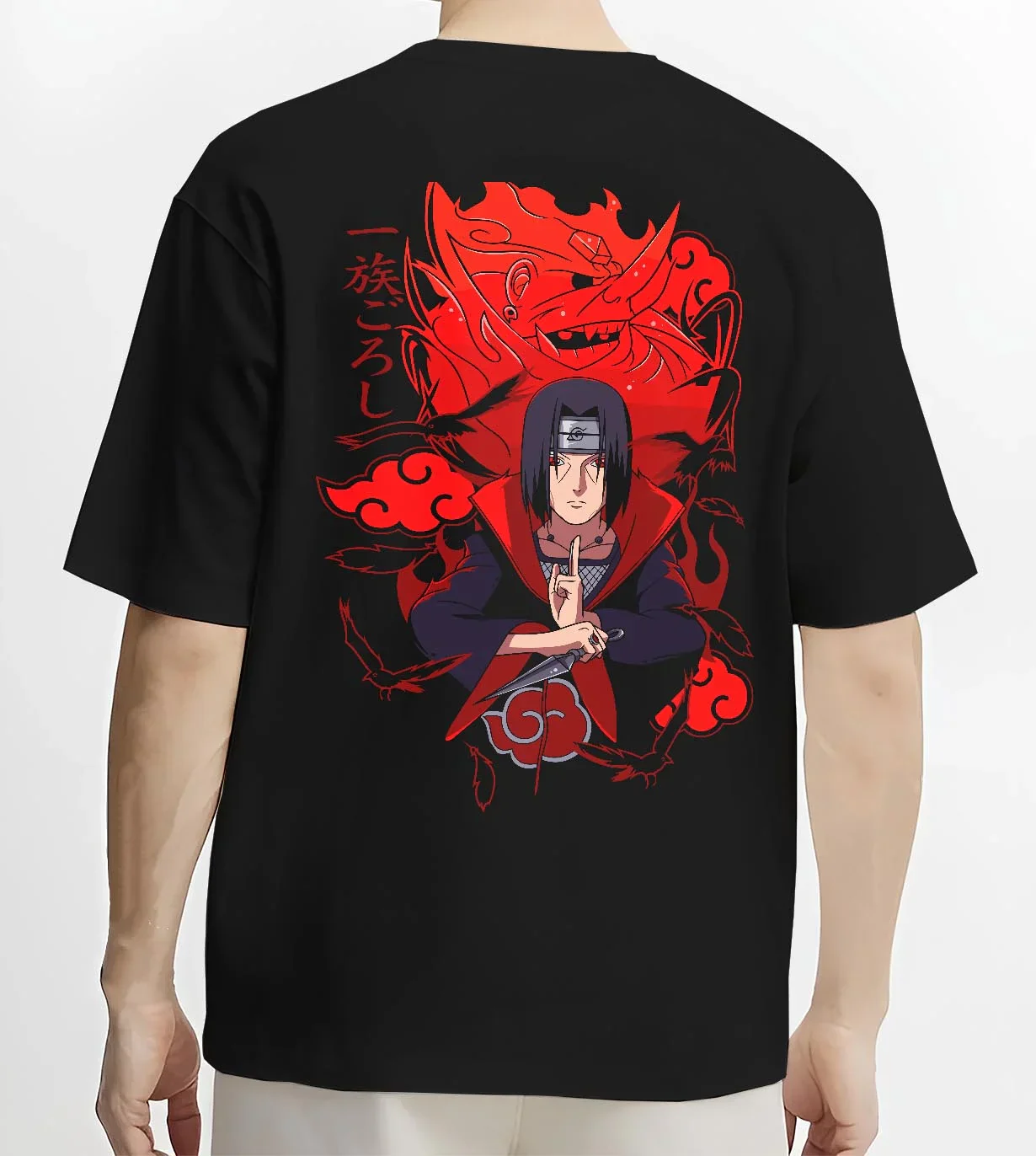 Naruto Hoodie Itachi Uchiha Anbu Red Flame Jumper - Image 4