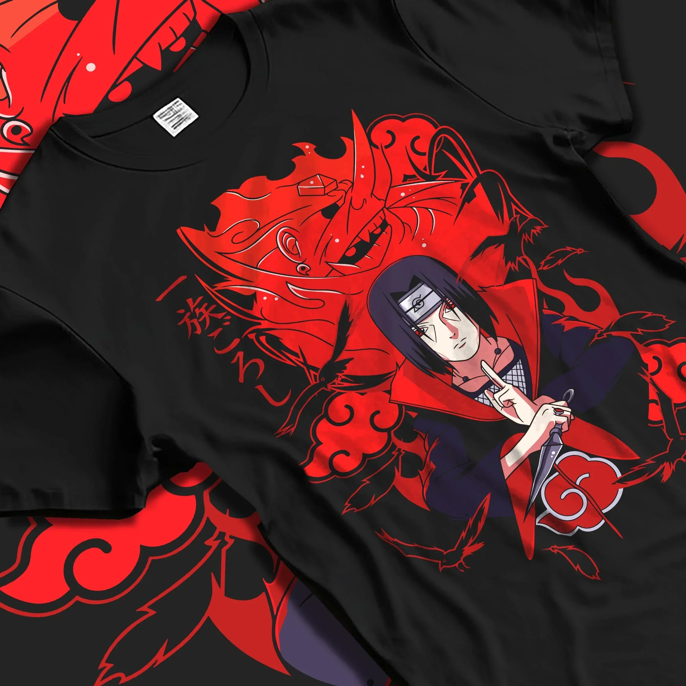 Naruto Hoodie Itachi Uchiha Anbu Red Flame Jumper - Image 5