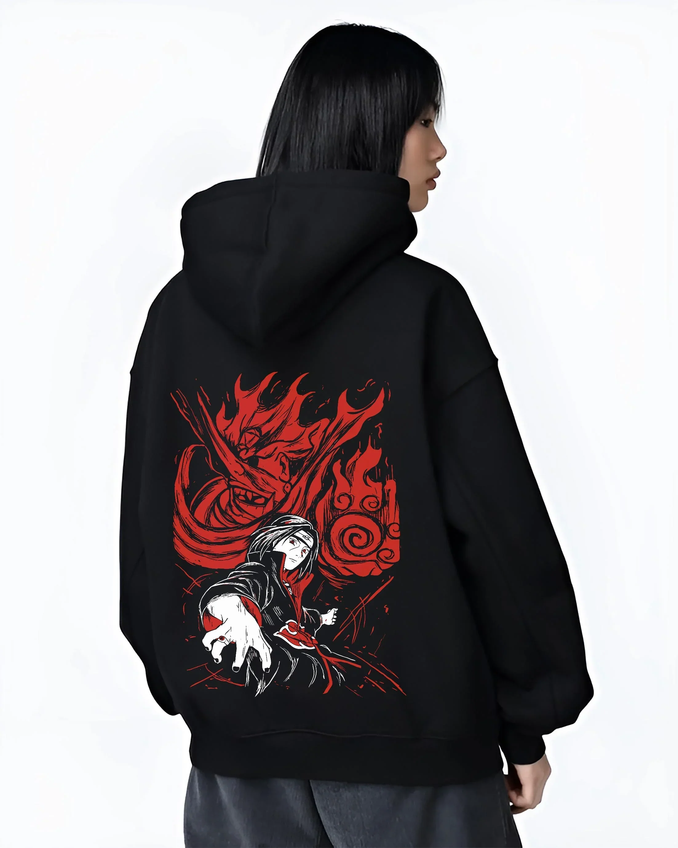 Naruto Hoodie Itachi Uchiha Sharingan Power Jumper - Image 3