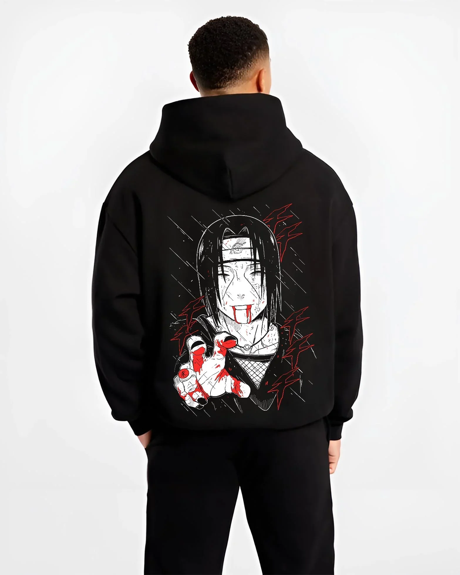 Naruto Hoodie Itachi Uchiha Cursed Agent Jumper - Image 2