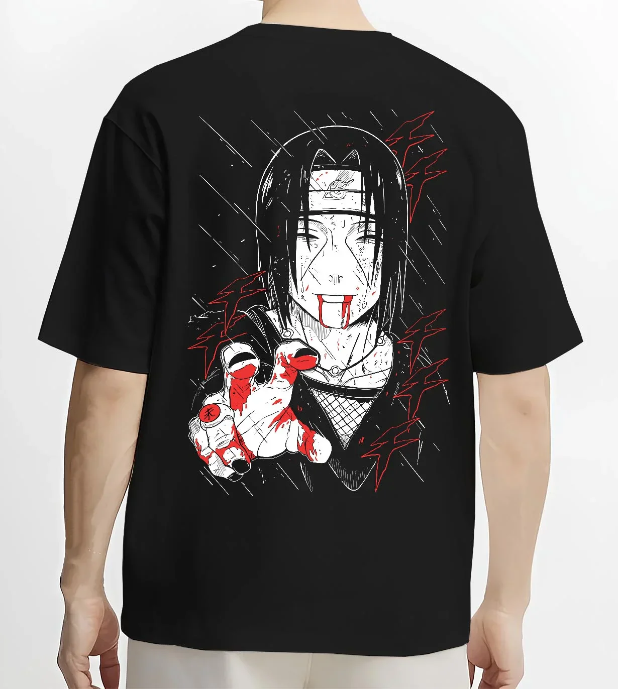 Naruto Hoodie Itachi Uchiha Cursed Agent Jumper - Image 4