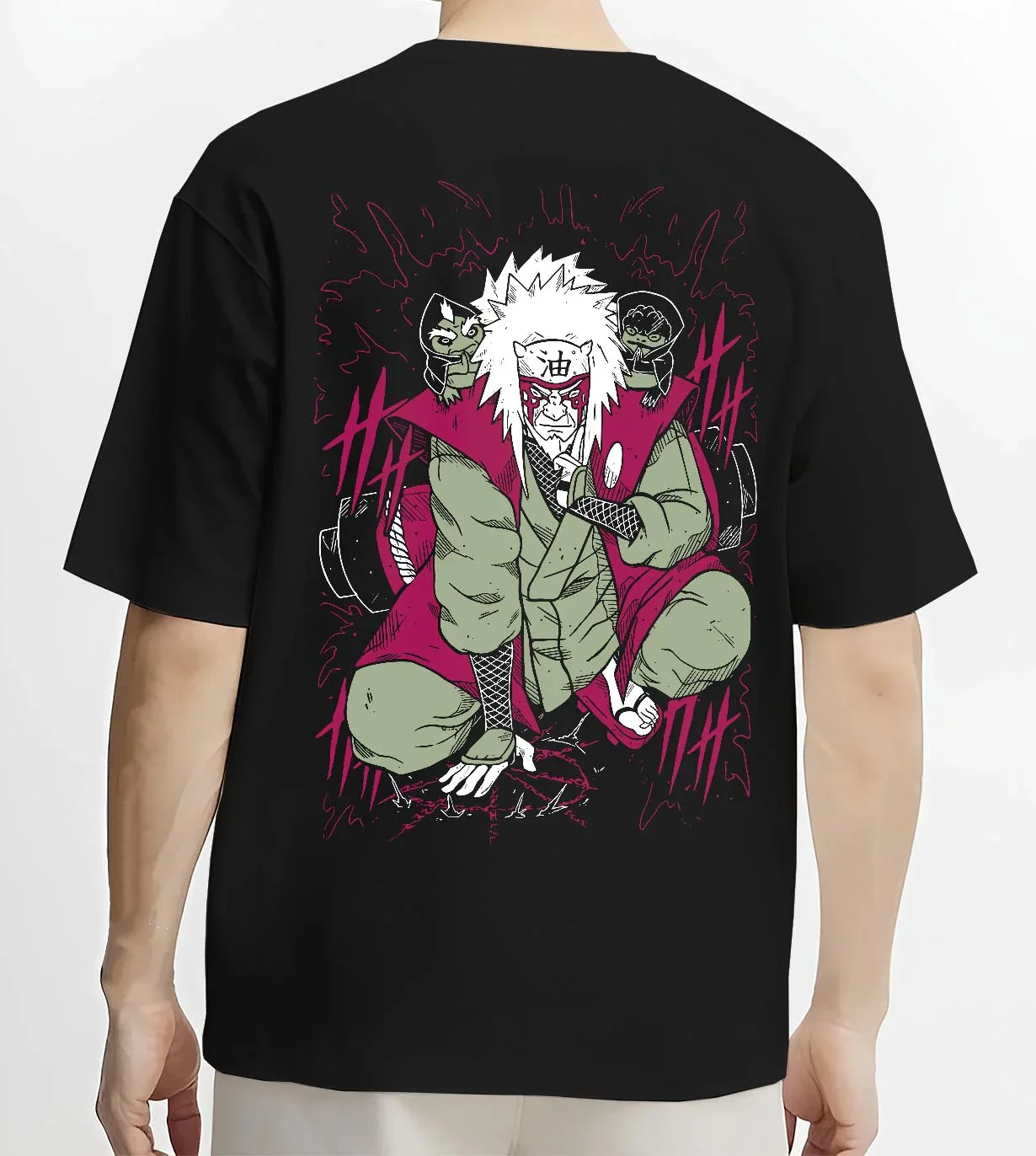 Naruto Hoodie Jiraiya Legendary Sannin Ninja Jumper - Image 4