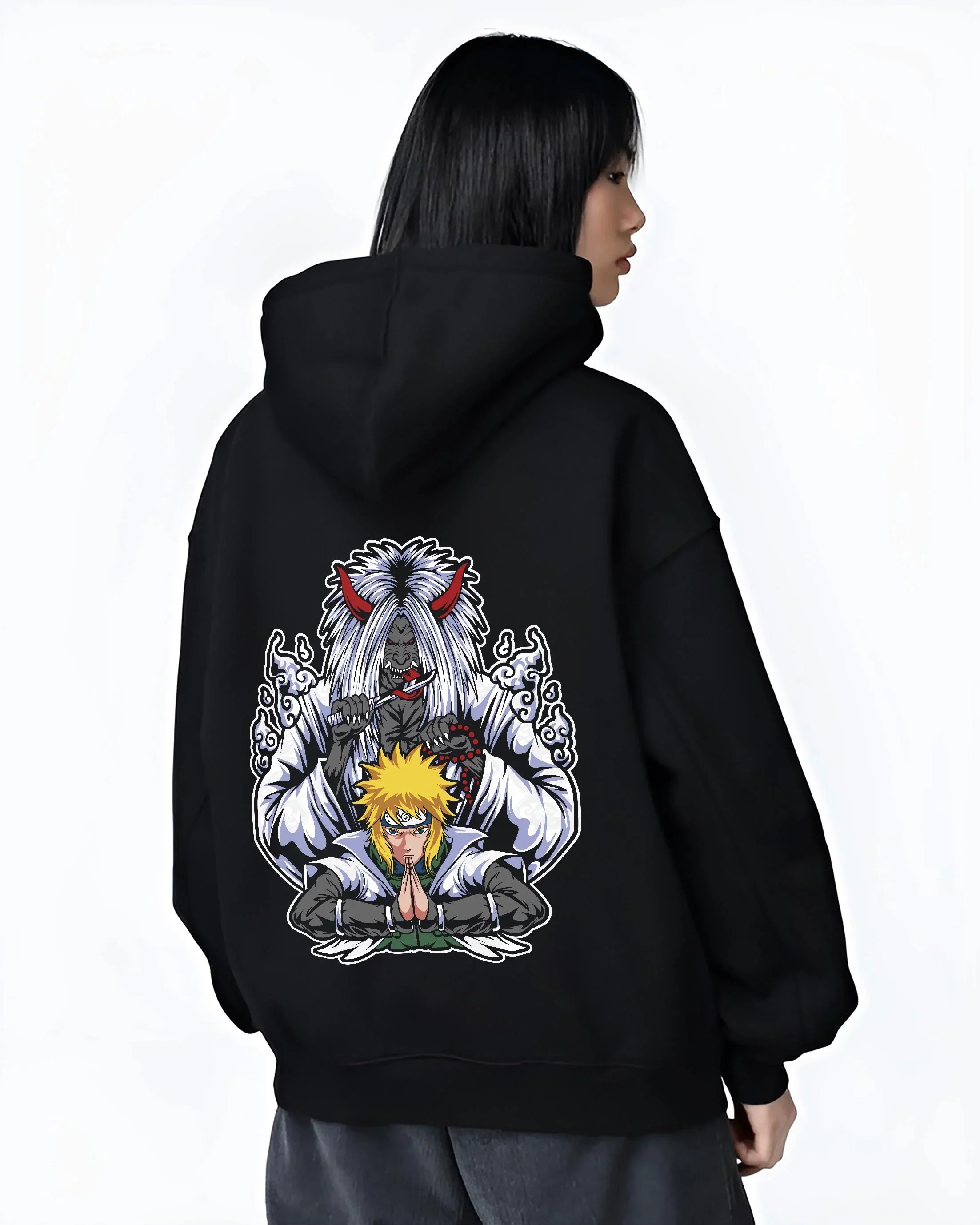 Naruto Hoodie Minato Namikaze Fourth Hokage Jumper - Image 3