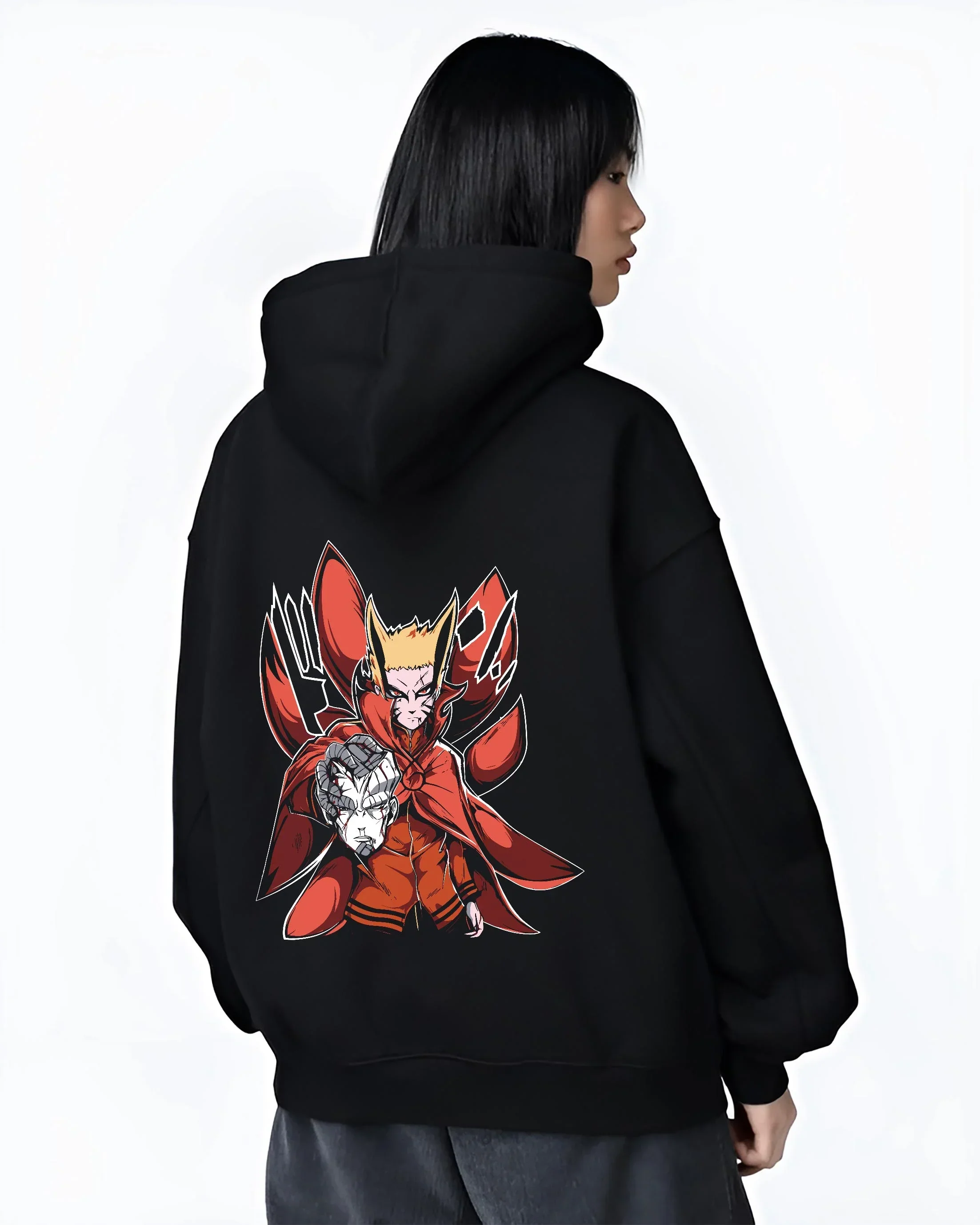 Naruto Uzumaki Hoodie Baryon Mode Battle Jumper - Image 3