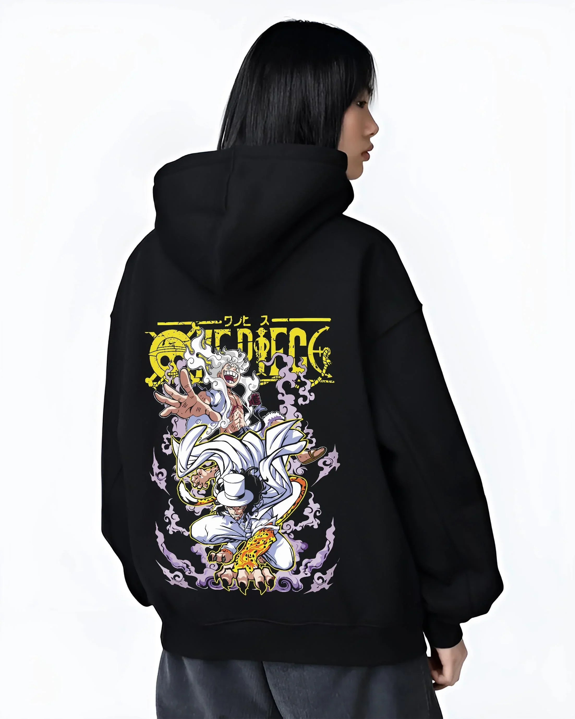 One Piece Hoodie Luffy vs Lucci Water Seven Jumper - Image 3