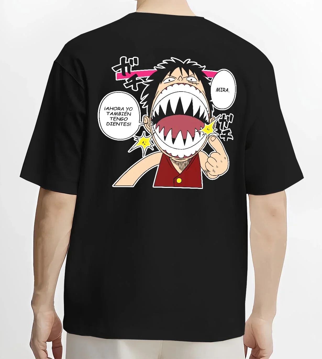 One Piece Hoodie Luffy Funny Shark Mouth Jumper - Image 4