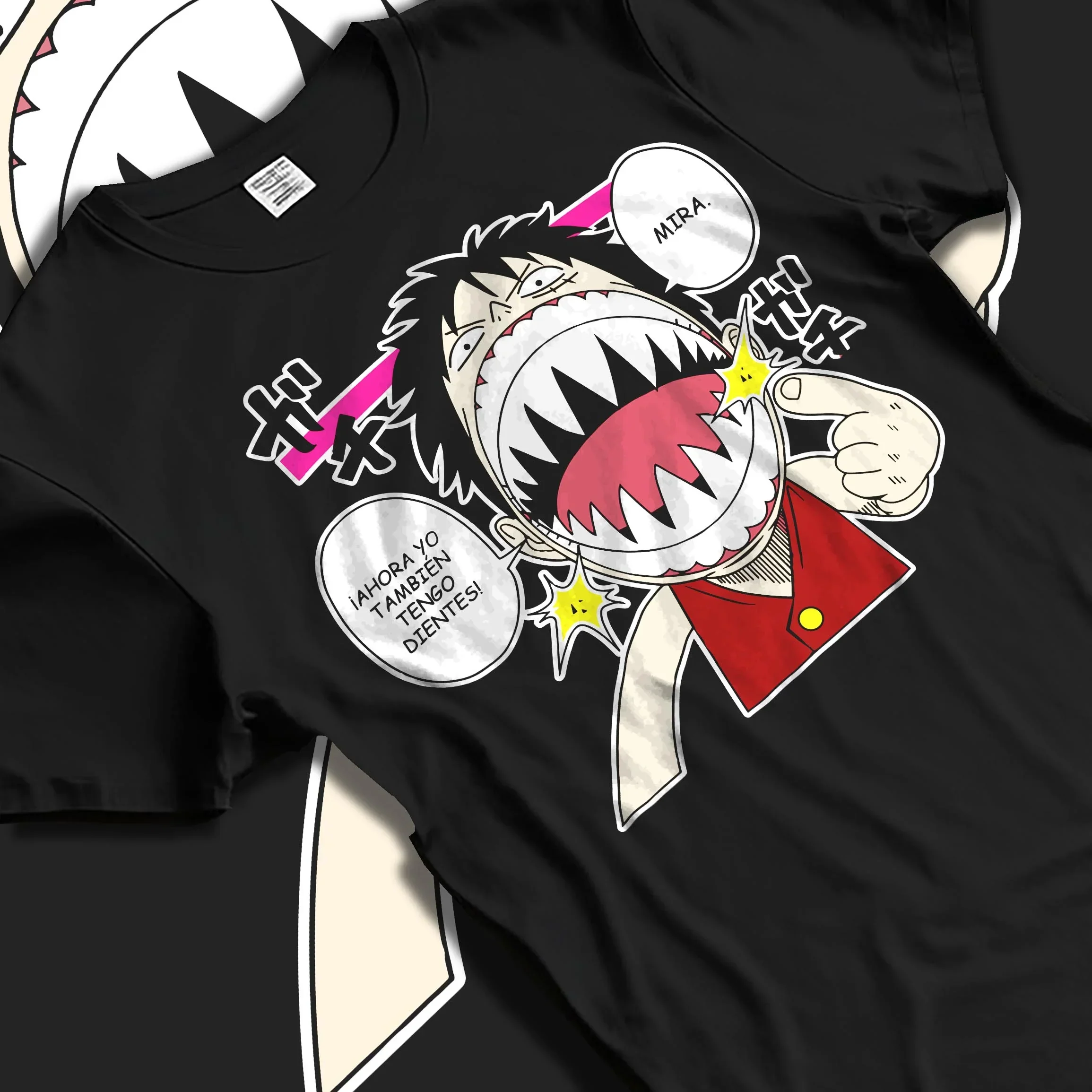 One Piece Hoodie Luffy Funny Shark Mouth Jumper - Image 5