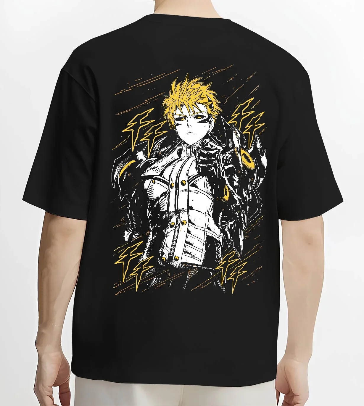 One Punch Man Hoodie Genos Armored Cyborg Jumper - Image 4