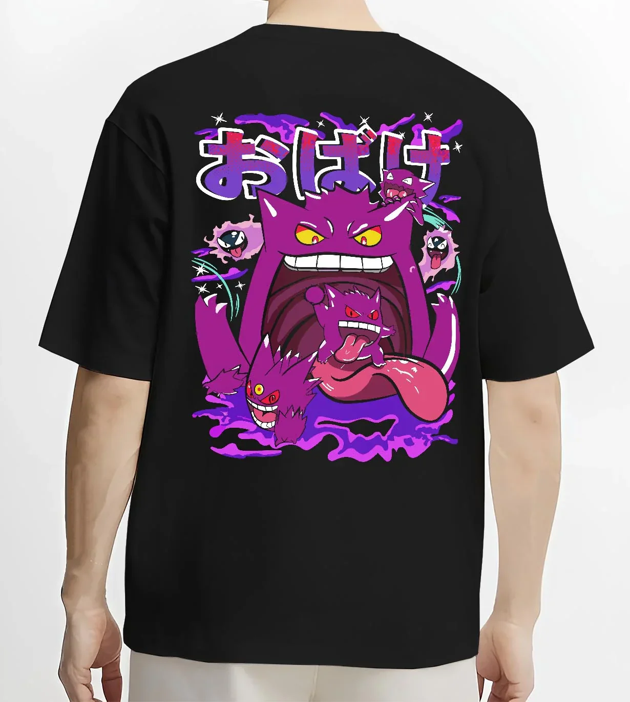 Pokémon Hoodie Gengar Spooky Ghost Jumper - Image 4