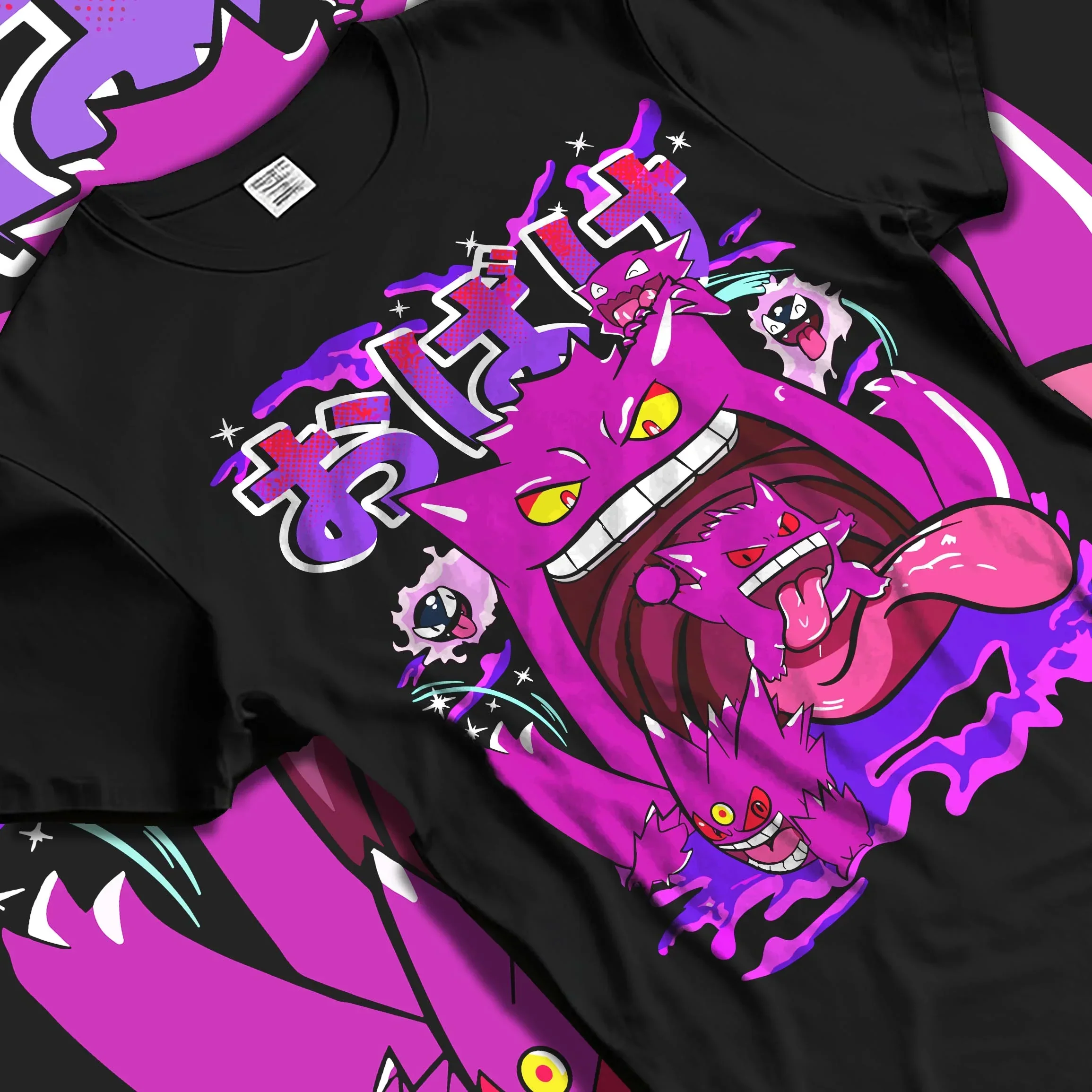 Pokémon Hoodie Gengar Spooky Ghost Jumper - Image 5
