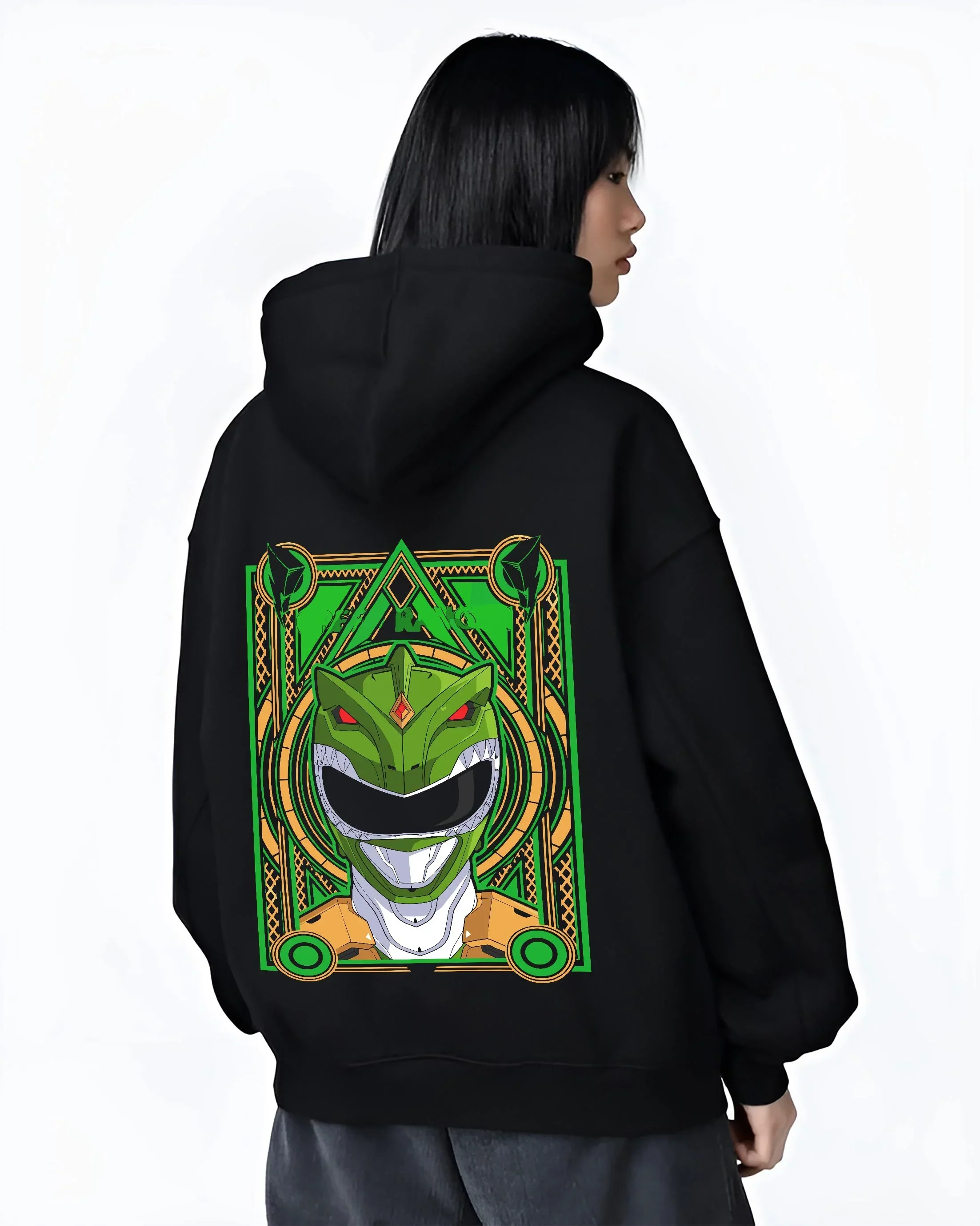 Power Rangers Hoodie Green Ranger Legacy Jumper - Image 3