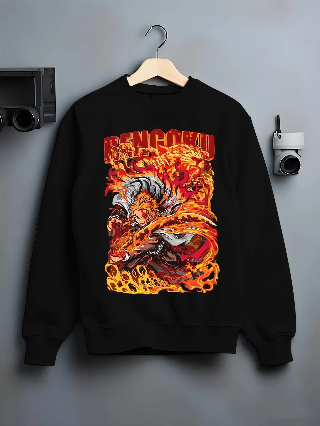 Rengoku vs Akaza Battle Demon Slayer Kimetsu no Yaiba Hoodie - Image 6