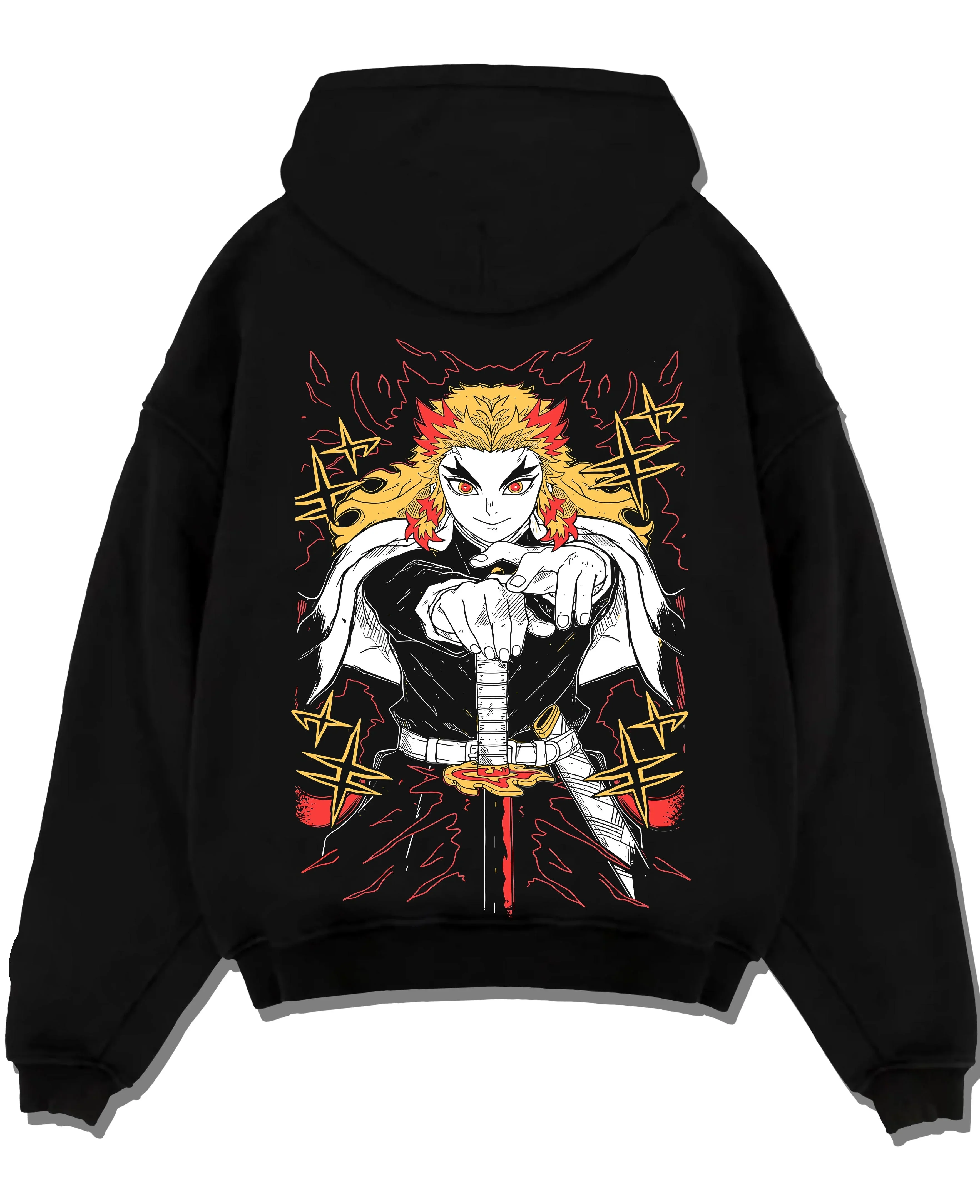 Rengoku Kimetsu no Yaiba Hoodie Flame Pillar