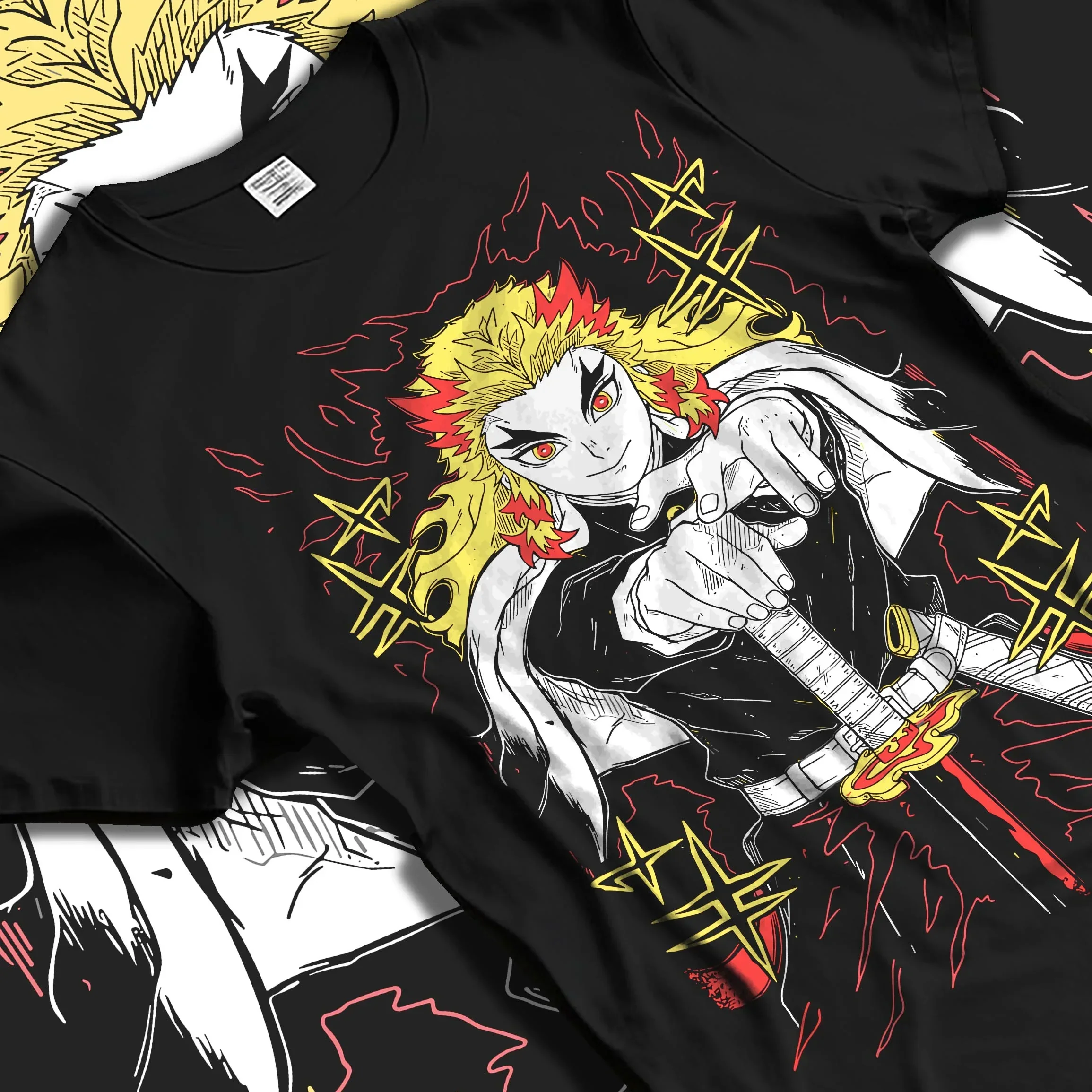 Rengoku Kimetsu no Yaiba Hoodie Flame Pillar - Image 5