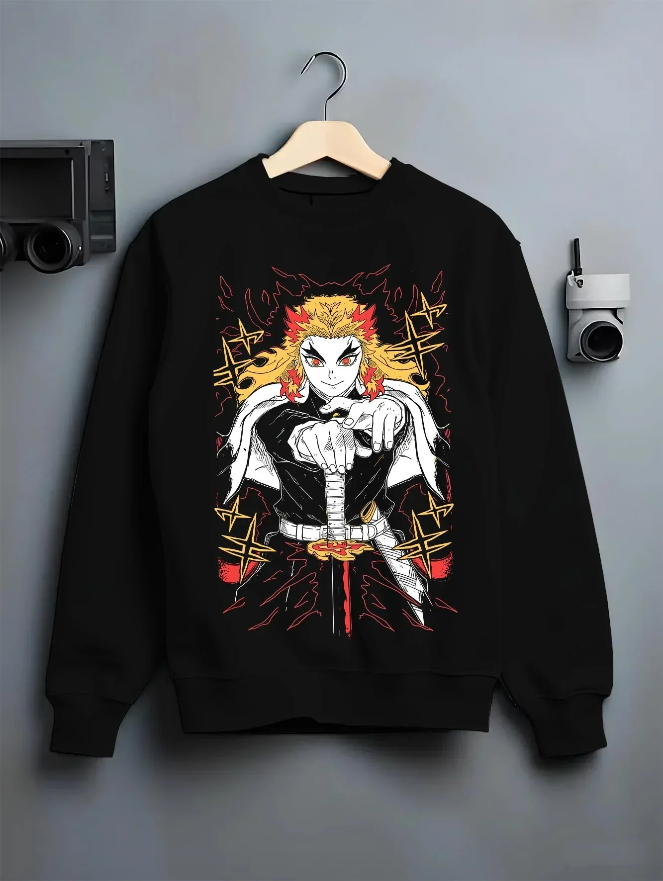 Rengoku Kimetsu no Yaiba Hoodie Flame Pillar - Image 6