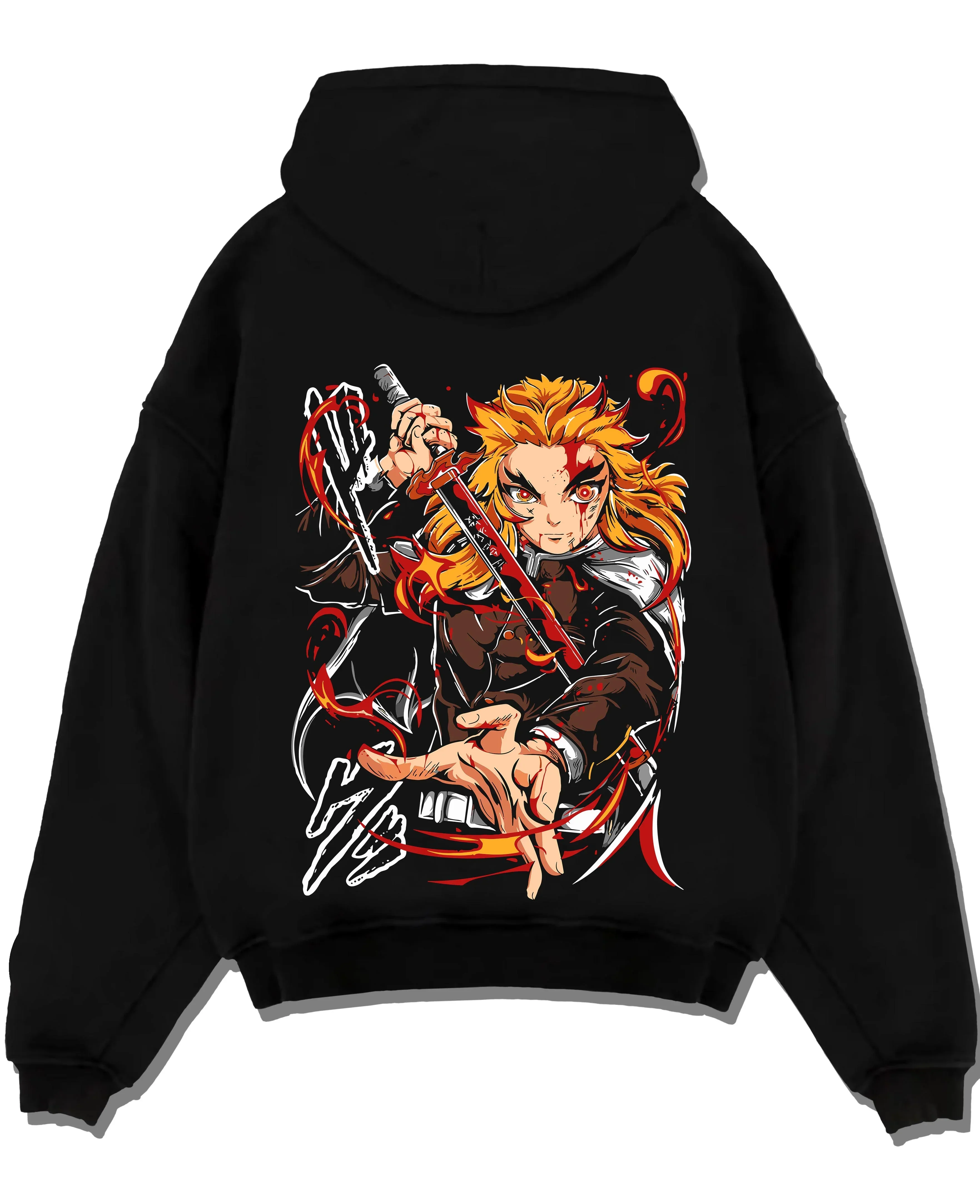 Rengoku Kimetsu no Yaiba Hoodie Flame Pillar