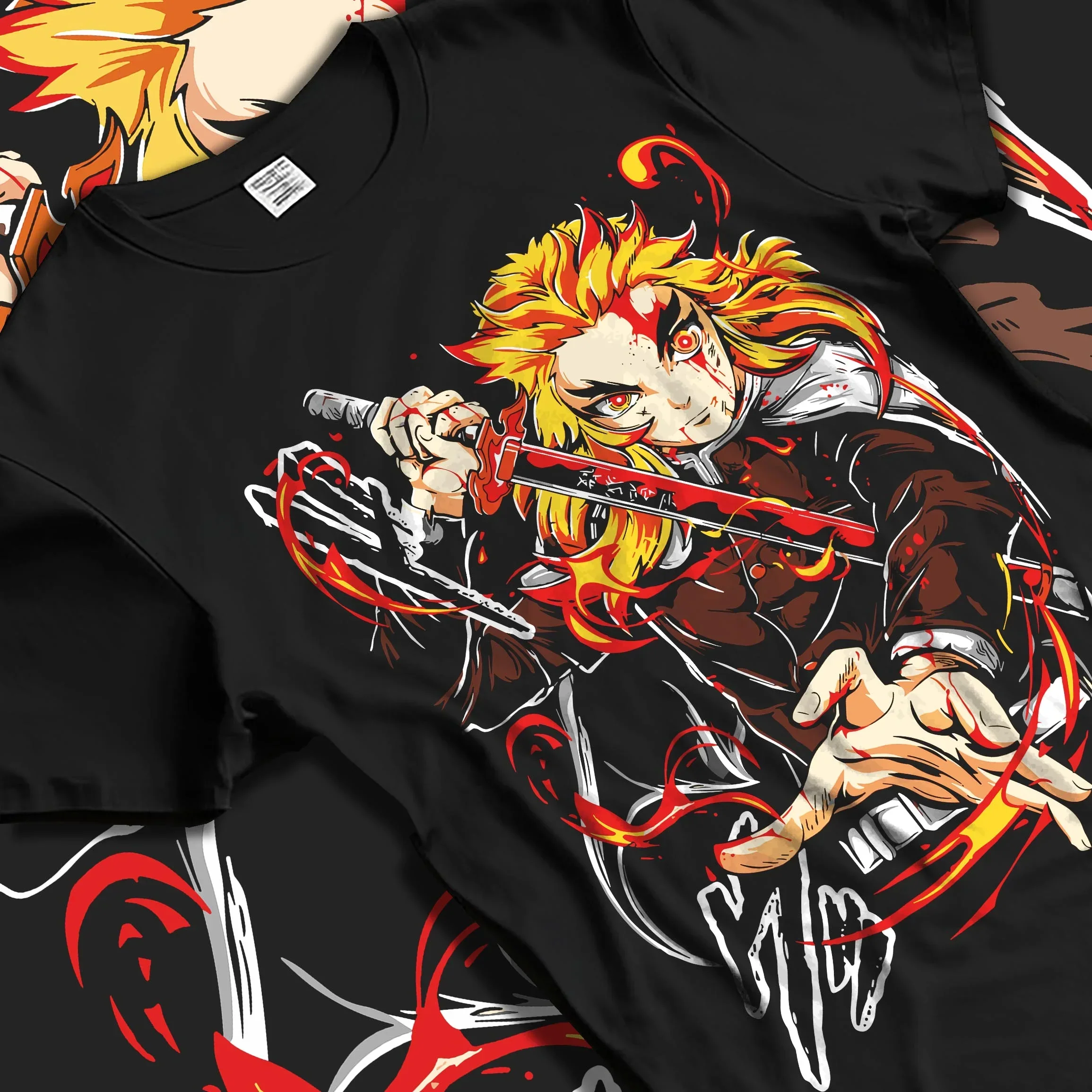 Rengoku Kimetsu no Yaiba Hoodie Flame Pillar - Image 5