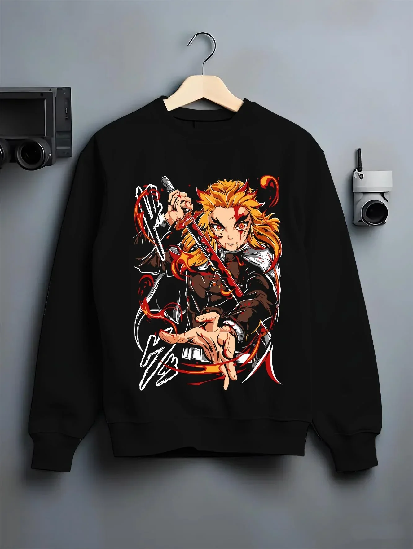 Rengoku Kimetsu no Yaiba Hoodie Flame Pillar - Image 6