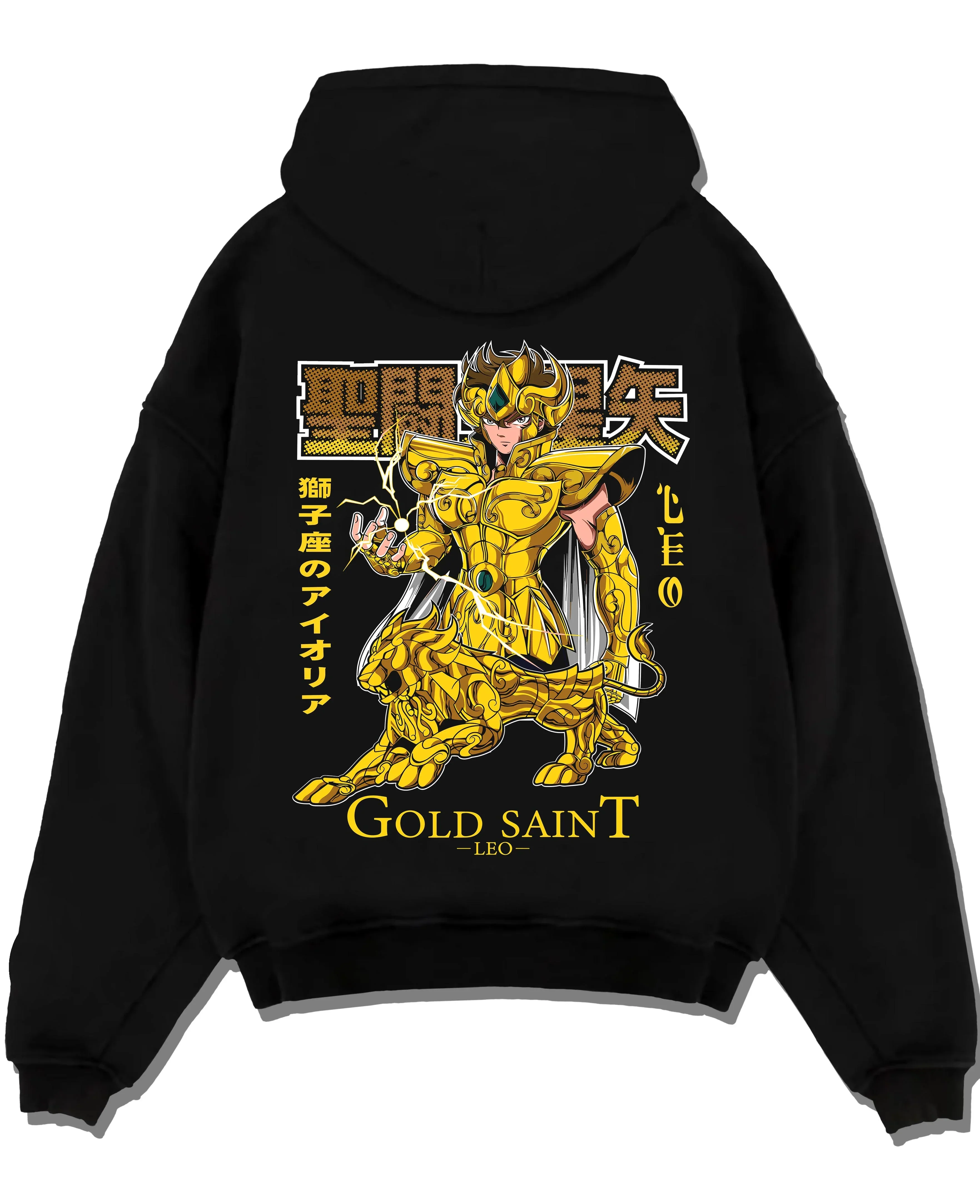 Saint Seiya Aiolia Hoodie Gold Saint Leo Armor Jumper