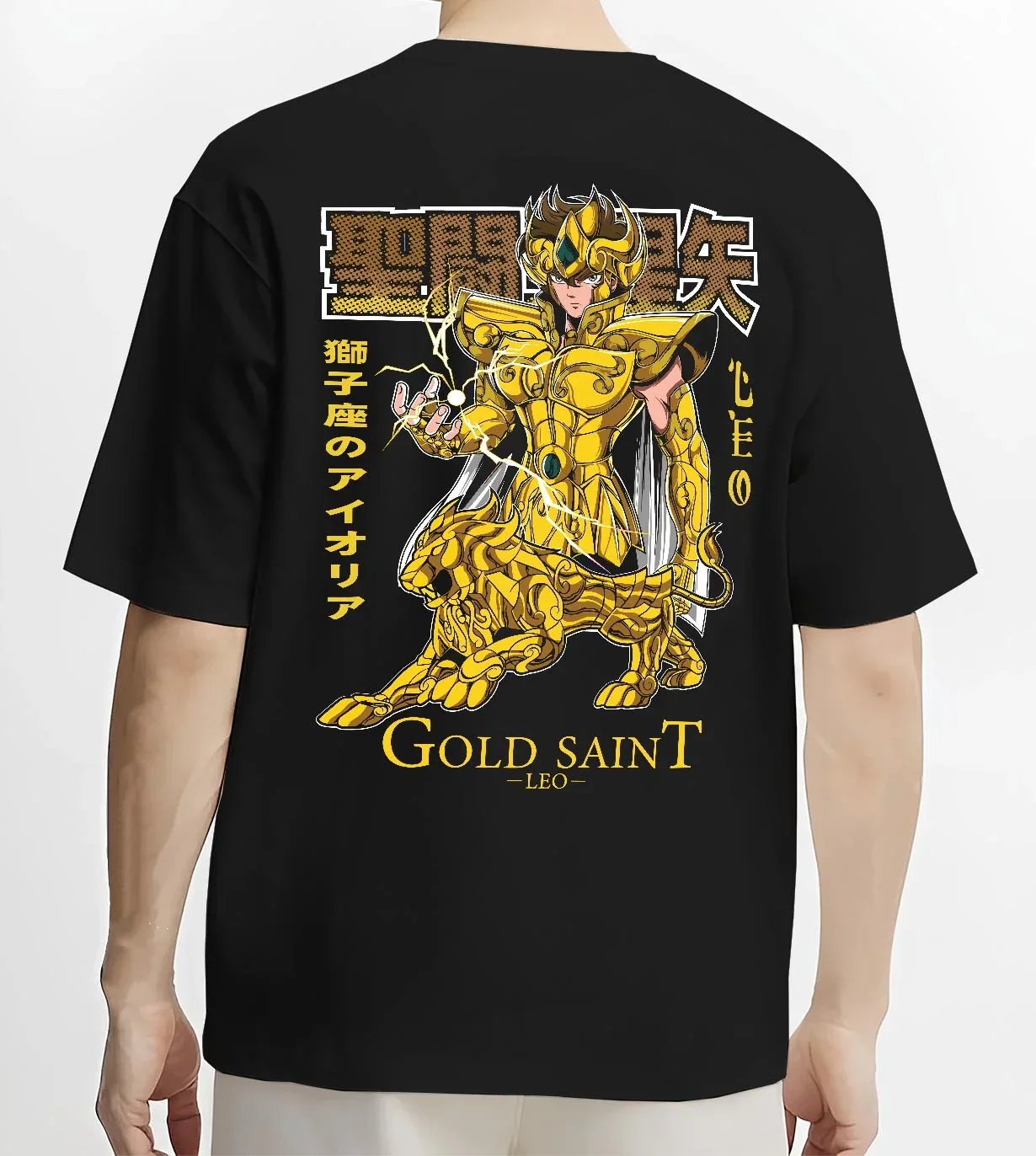 Saint Seiya Aiolia Hoodie Gold Saint Leo Armor Jumper - Image 4