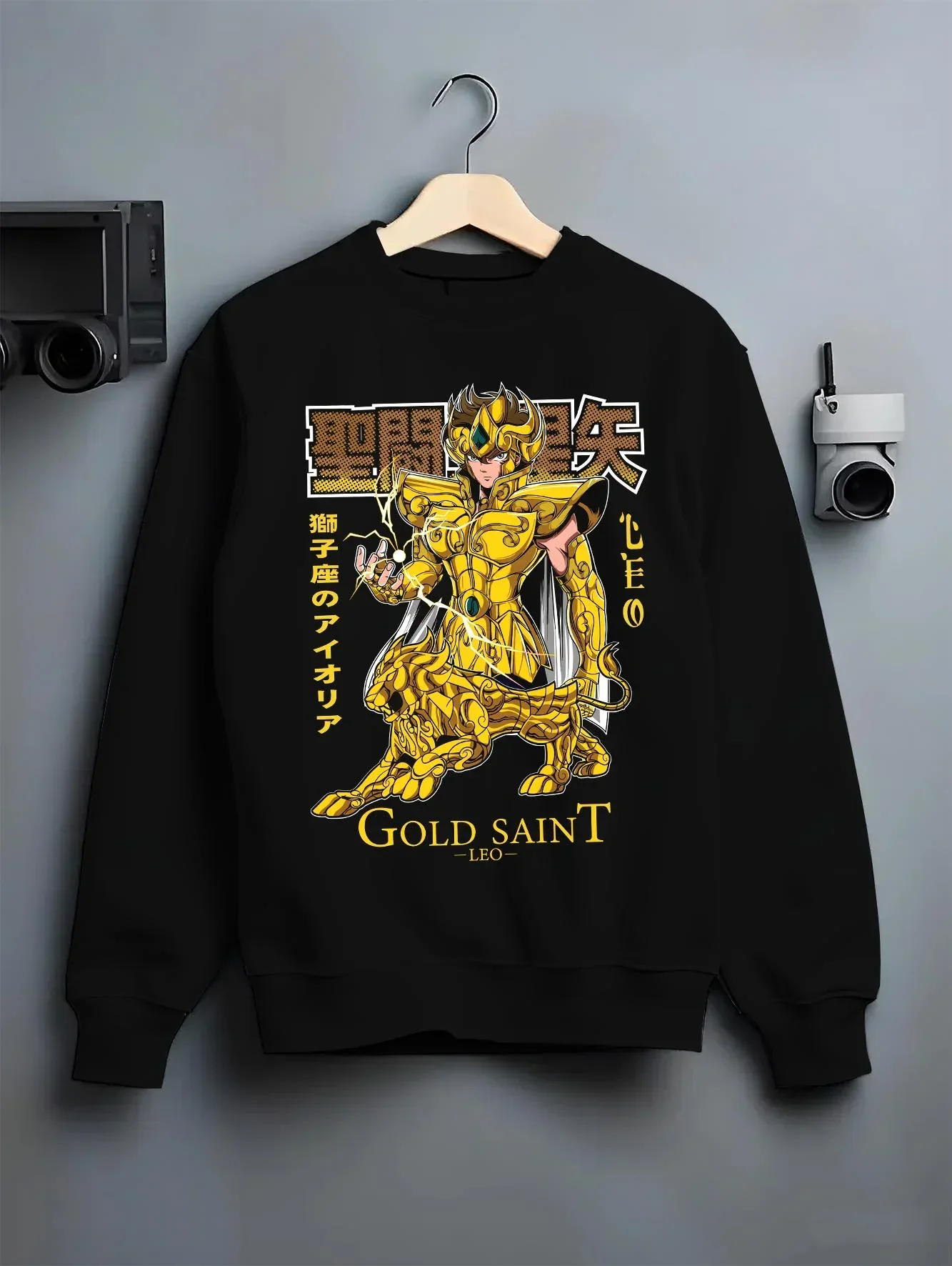 Saint Seiya Aiolia Hoodie Gold Saint Leo Armor Jumper - Image 6
