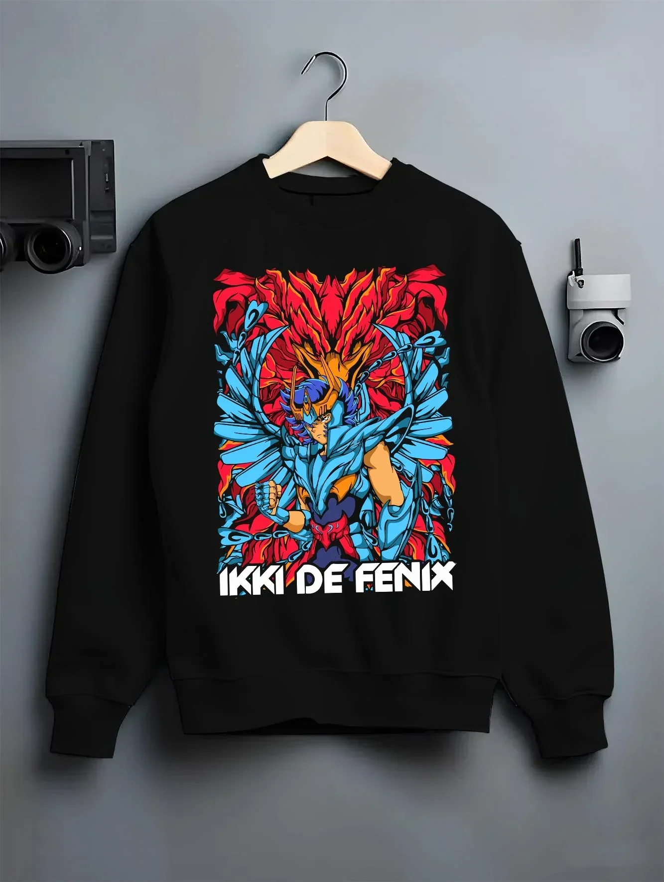 Saint Seiya Hoodie Ikki Phoenix Rising Flames Jumper - Image 6