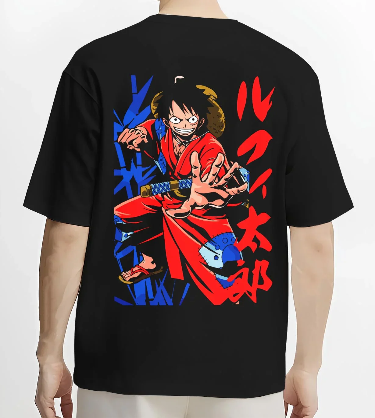 Monkey D Luffy Hoodie One Piece Samurai Warrior - Image 4
