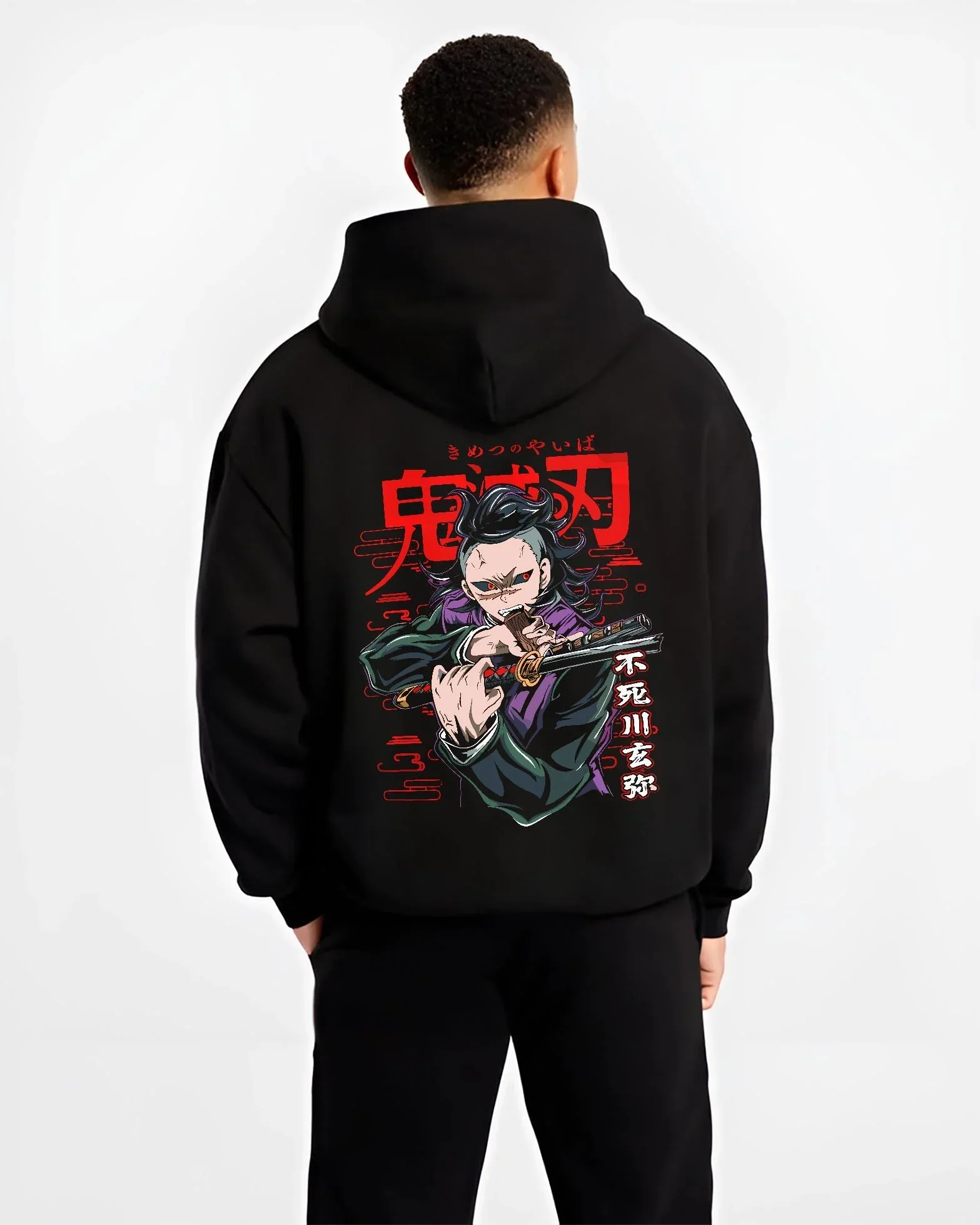 Sanemi Shinazugawa Demon Slayer Hoodie Fury Mode - Image 2