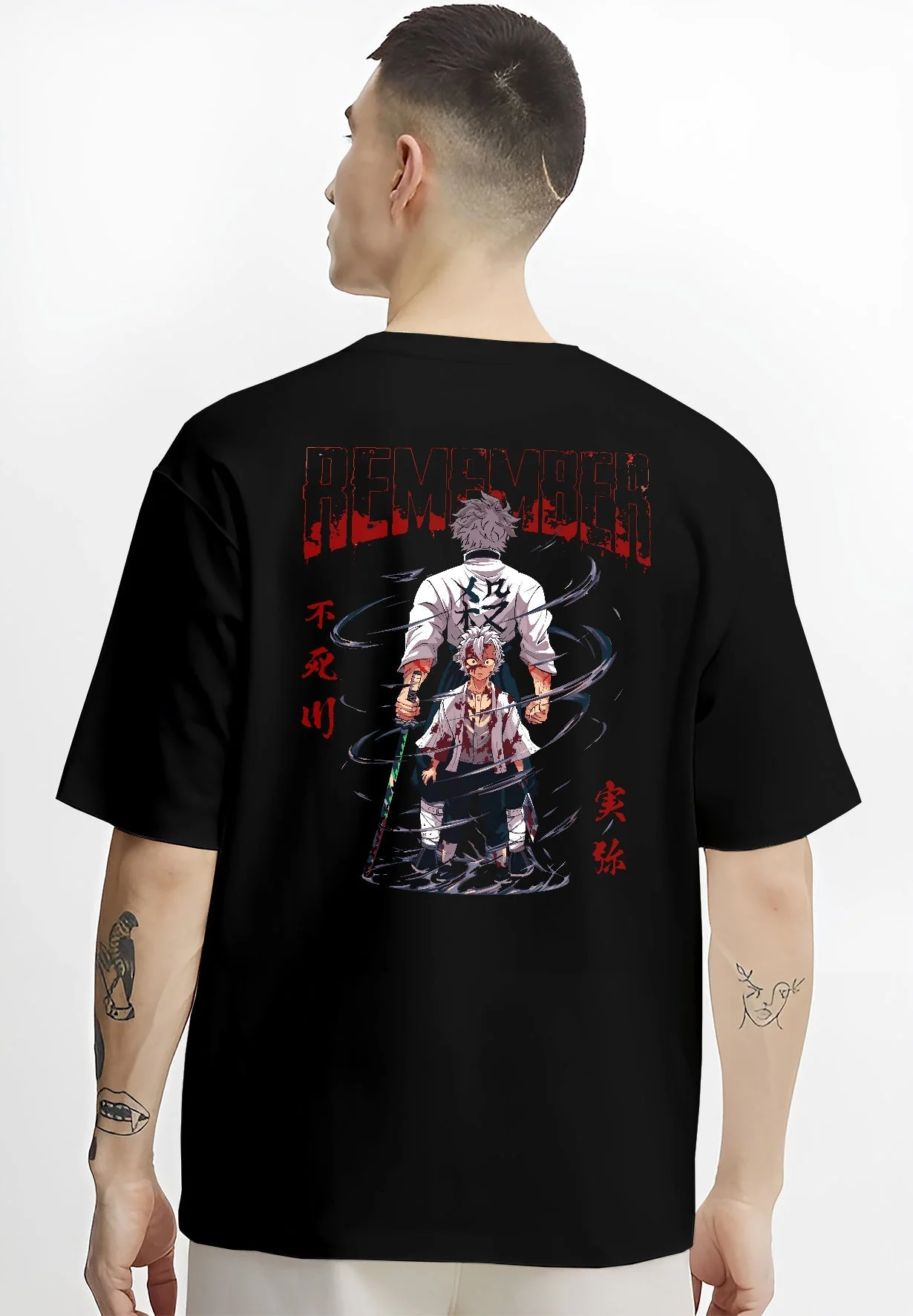 Sanemi Shinazugawa Demon Slayer Wind Breathing Hoodie - Image 4