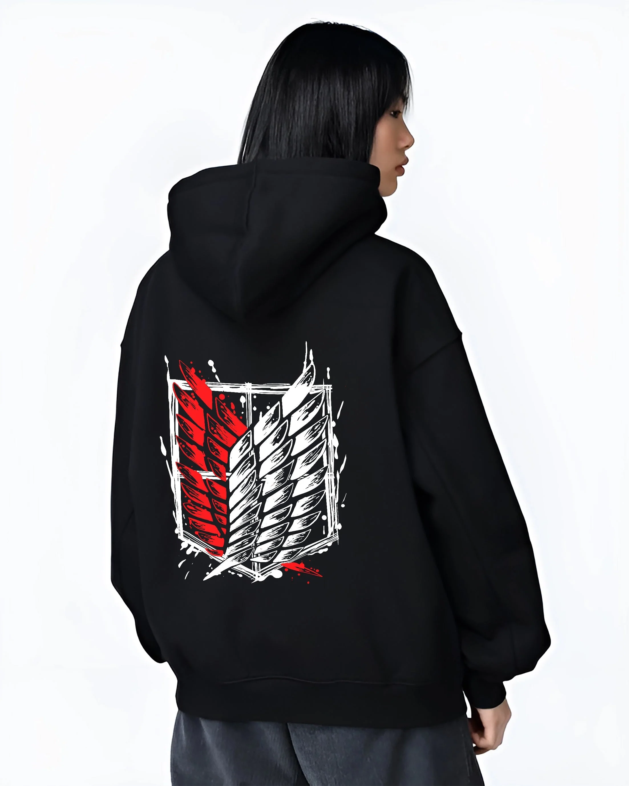 Survey Corps Wings Insignia Attack on Titan Hoodie - Image 3