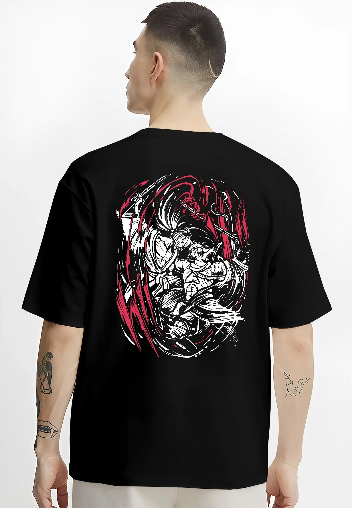 Shishio Makoto Rurouni Kenshin Retro Battle Hoodie - Image 4