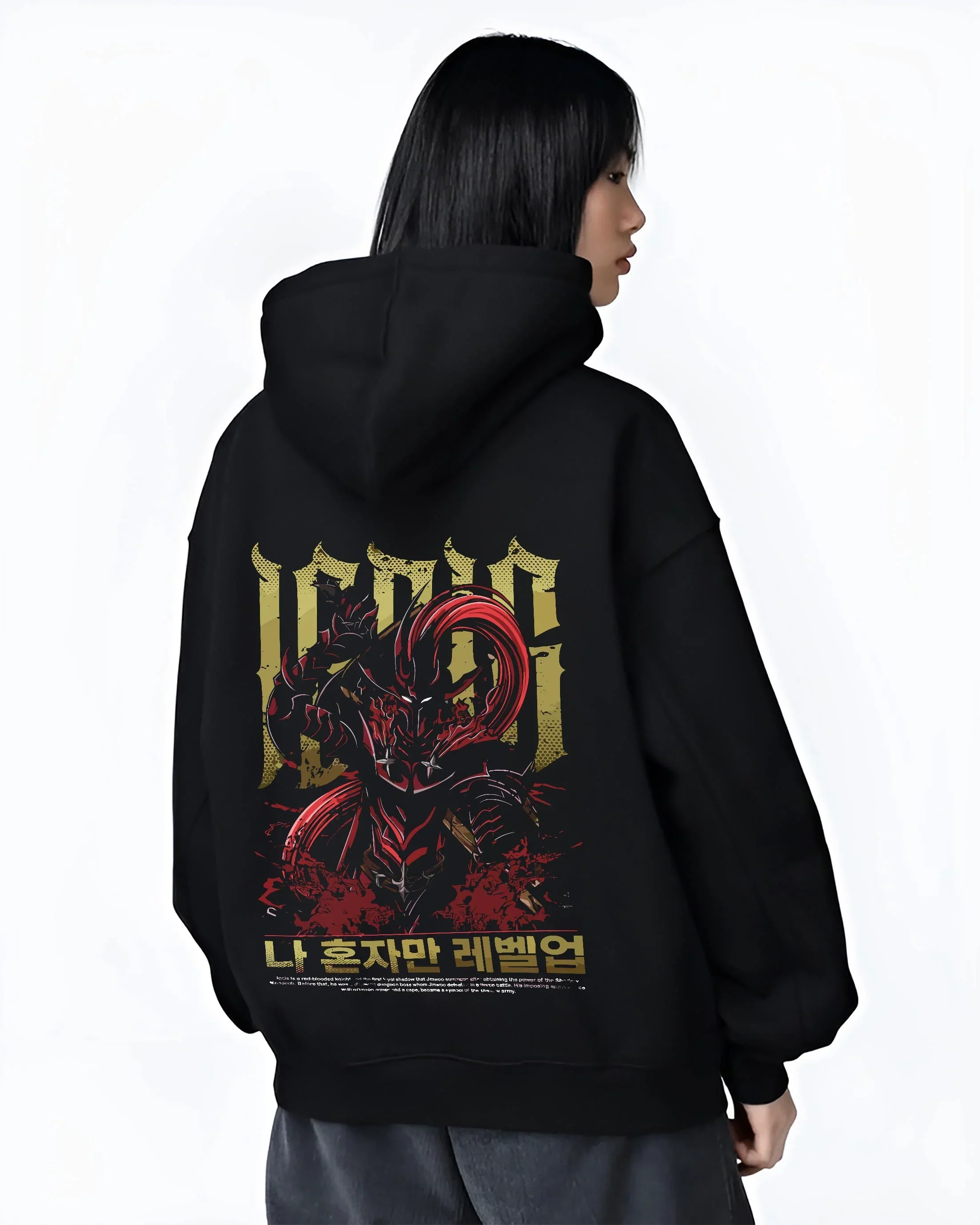 Solo Leveling Hoodie Igris Commander Dark Jumper - Image 3