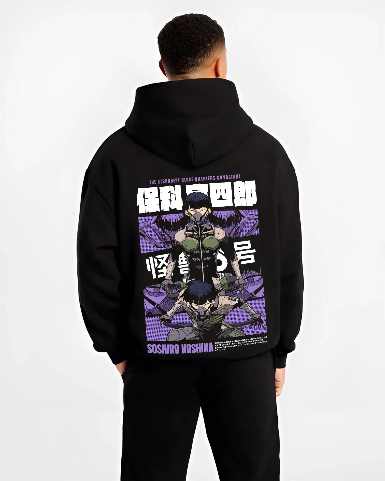 Soshiro Hoshina Hoodie Kaiju No. 8 Defense Force Captain - Image 2