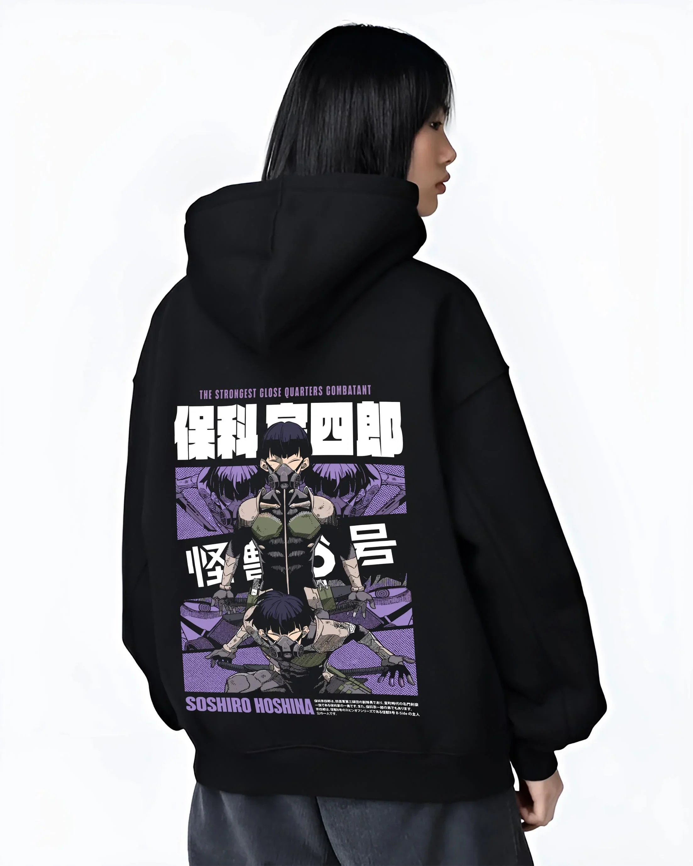 Soshiro Hoshina Hoodie Kaiju No. 8 Defense Force Captain - Image 3