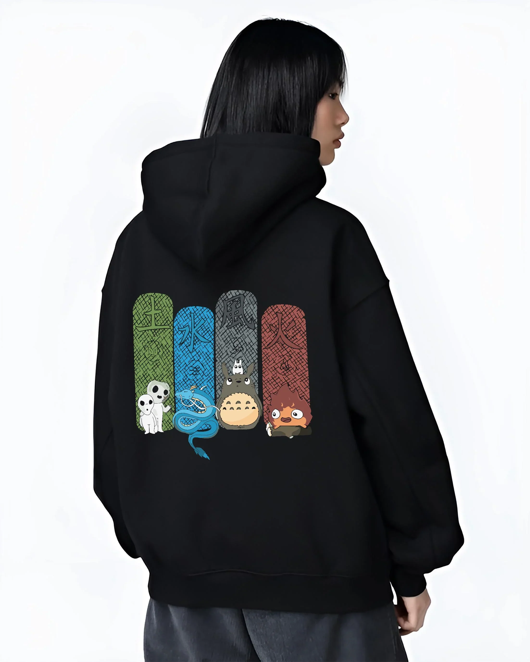 Studio Ghibli Hoodie Totoro Spirited Forest Jumper - Image 3