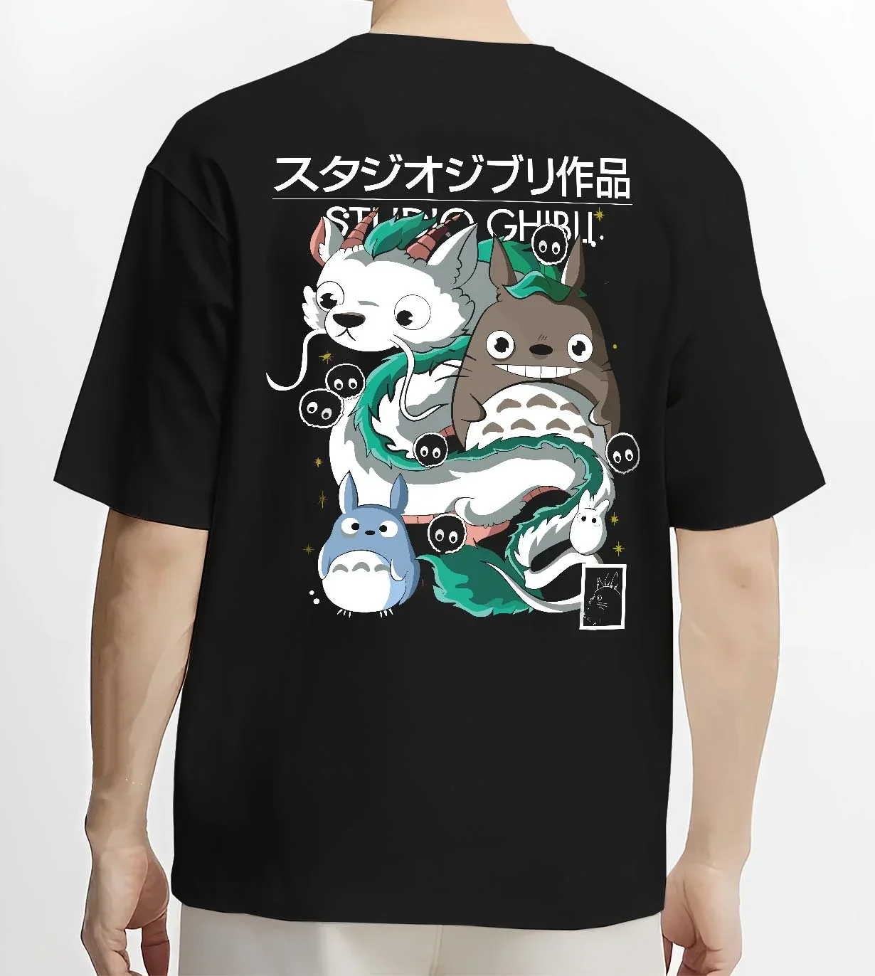 Studio Ghibli Hoodie Totoro Blue White Jumper - Image 4