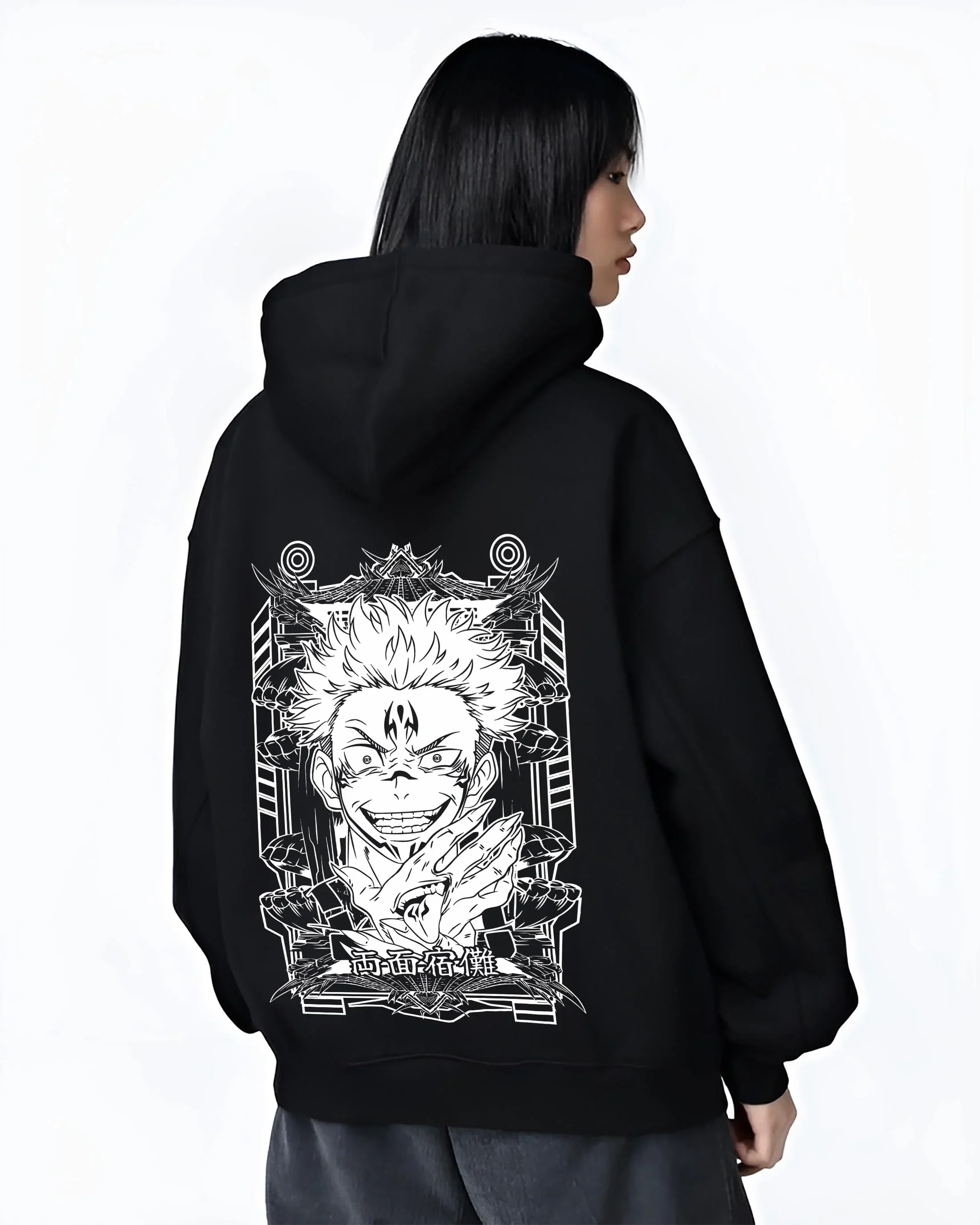 Sukuna Jujutsu Kaisen Hoodie Grin Domain Expansion - Image 3