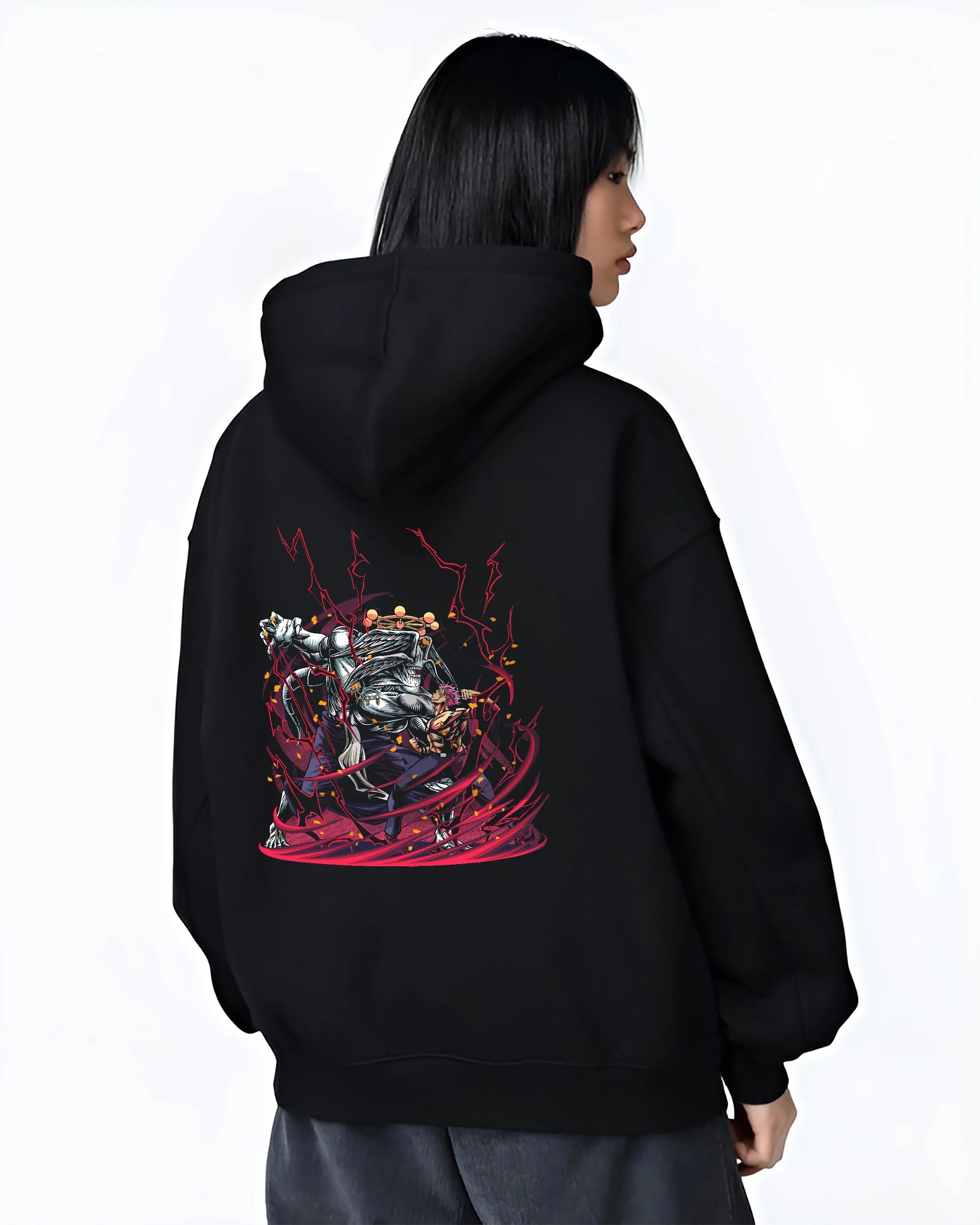 Sukuna & Mahoraga Jujutsu Kaisen Anime Hoodie - Image 3
