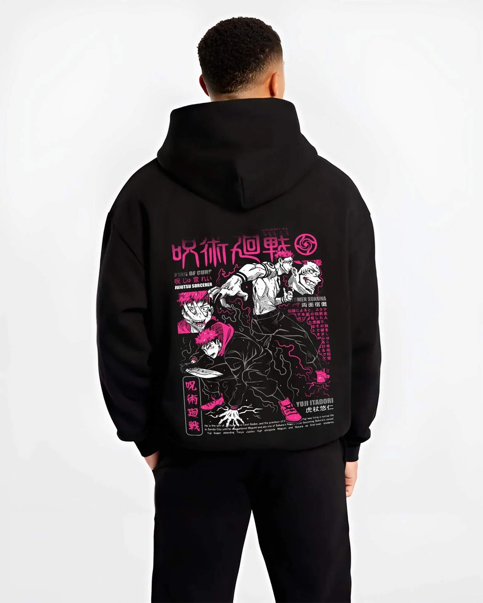 Sukuna vs Yuji Hoodie Jujutsu Kaisen Epic Fight - Image 2